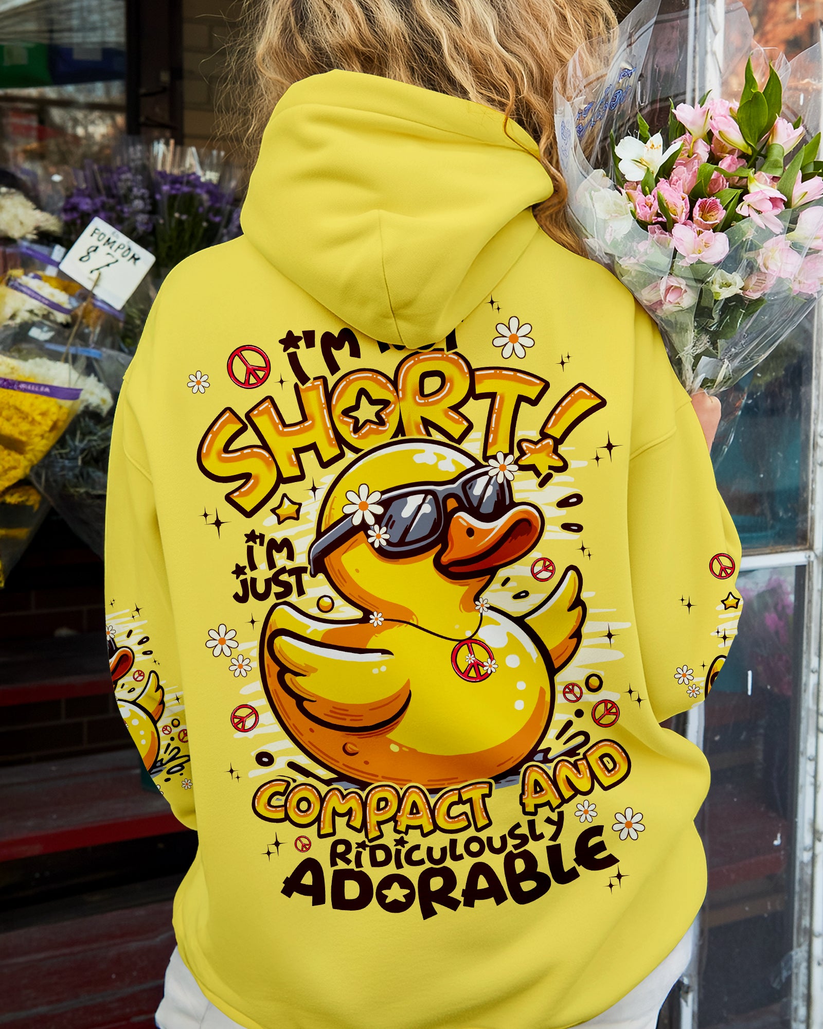 I'M NOT SHORT DUCK ALL OVER PRINT - TYPQ2308252