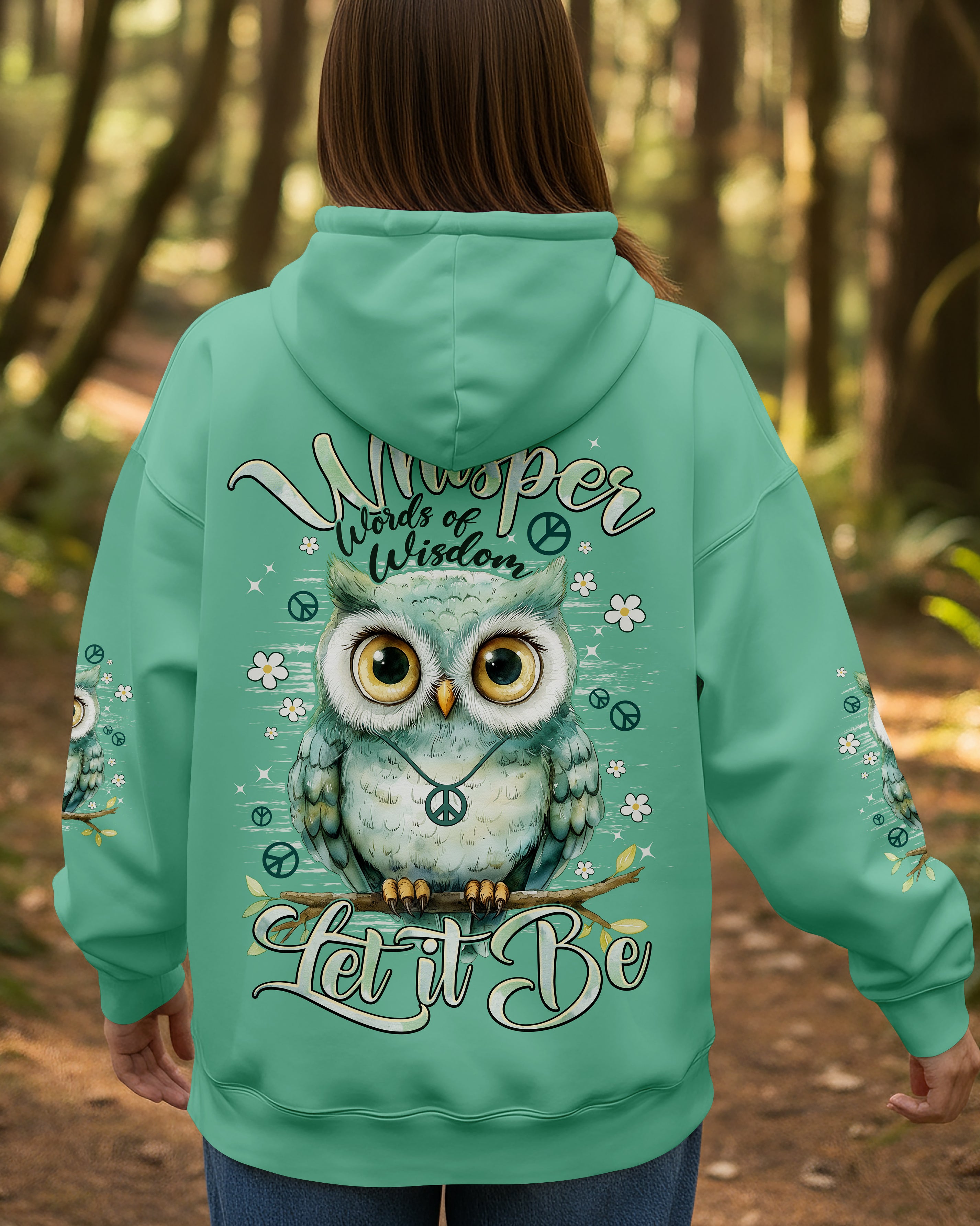 WHISPER WORDS OF WISDOM LET IT BE OWL ALL OVER PRINT - TYPQ2310251