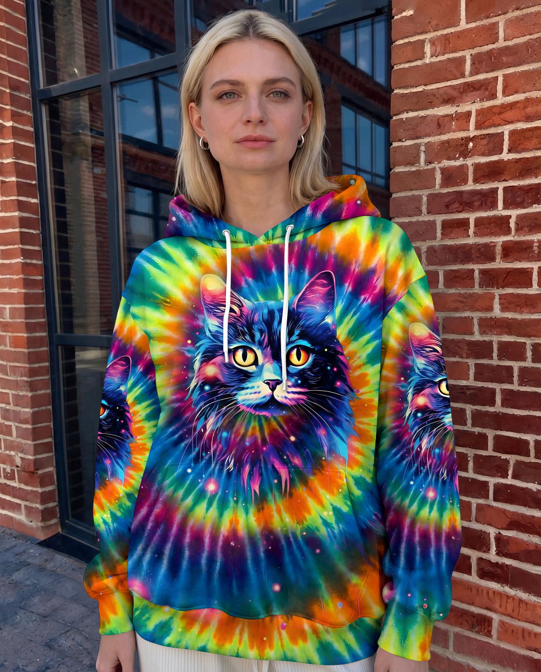 COLORFUL CAT ALL OVER PRINT - TYPQ2402262