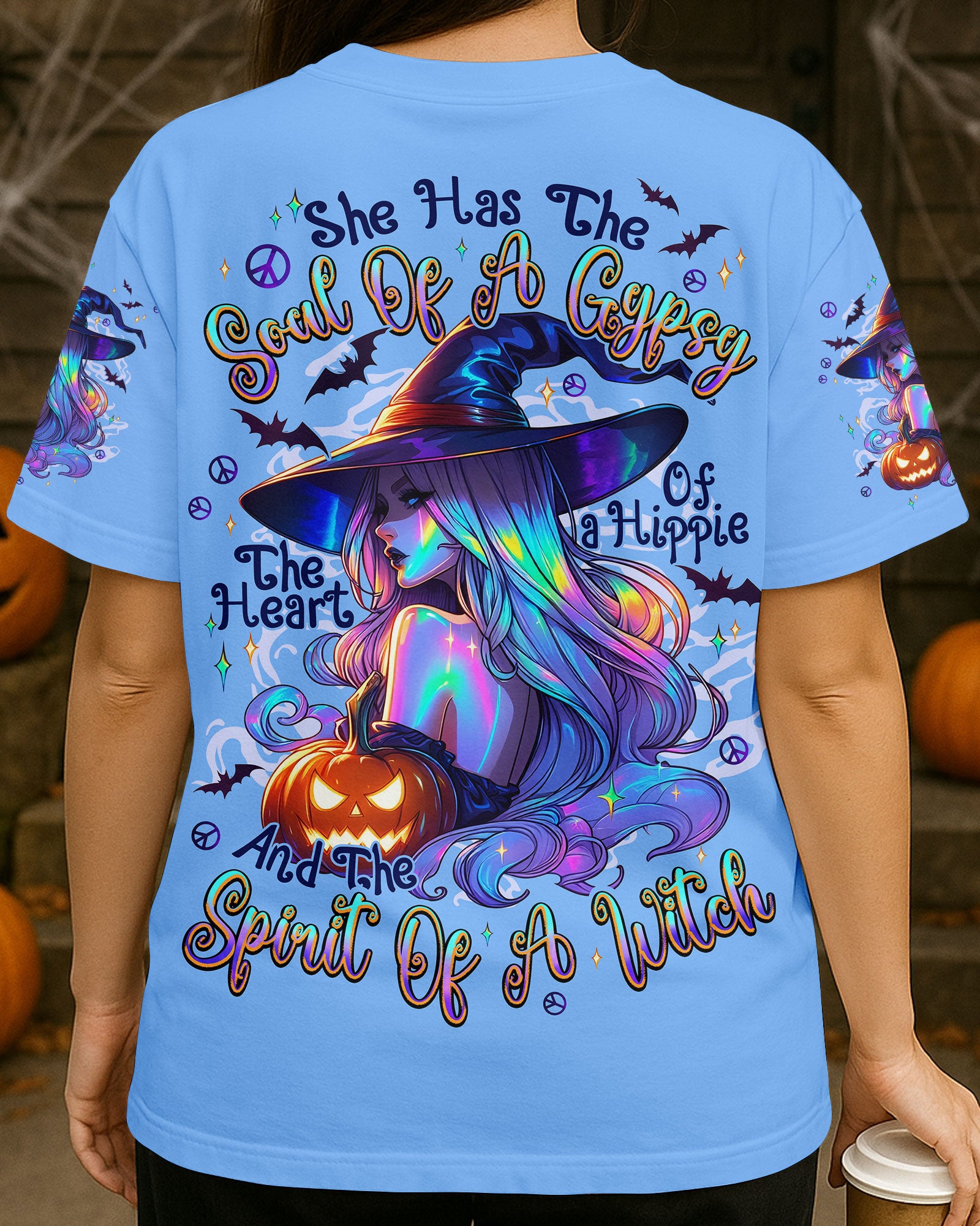 SPIRIT OF A WITCH HIPPIE HALLOWEEN ALL OVER PRINT - TYPQ2407253