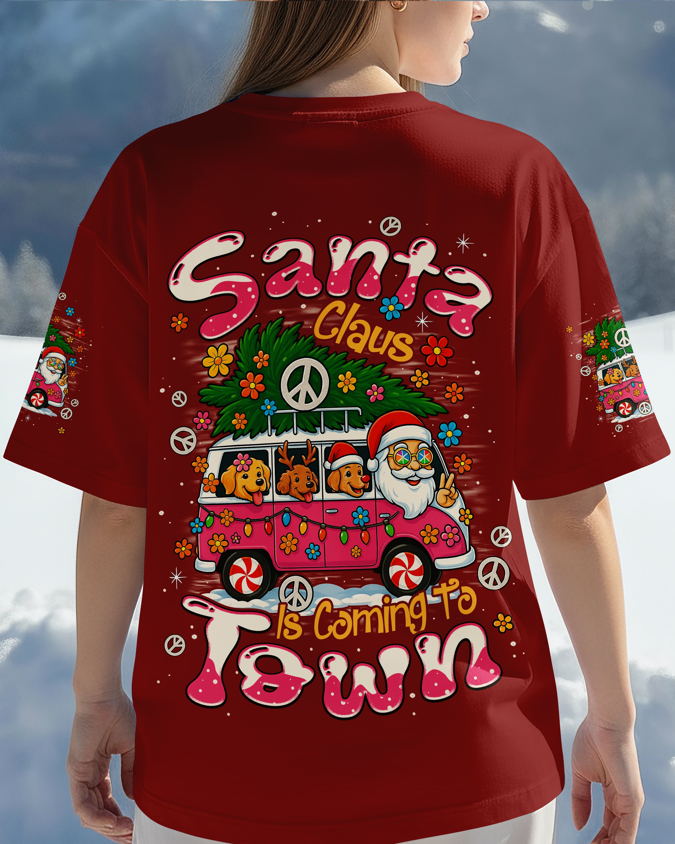 SANTA CLAUS IS COMING CHRISTMAS ALL OVER PRINT - TYPQ2410252