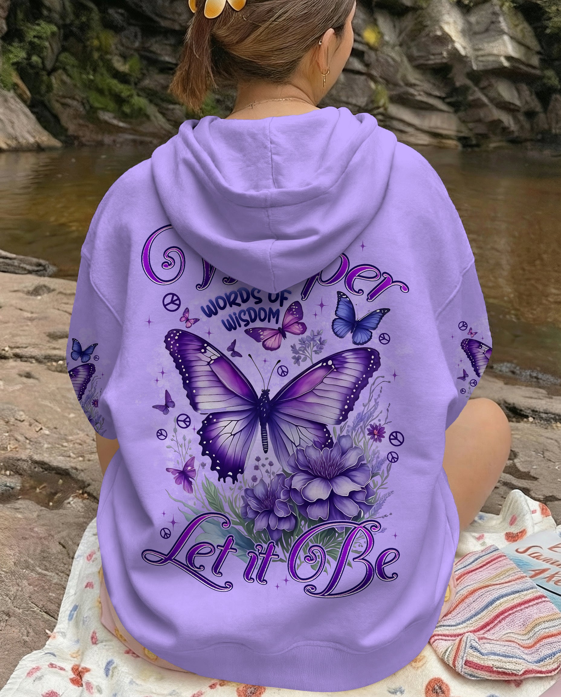 WHISPER WORDS OF WISDOM LET IT BE BUTTERFLY ALL OVER PRINT - TYPQ2412252
