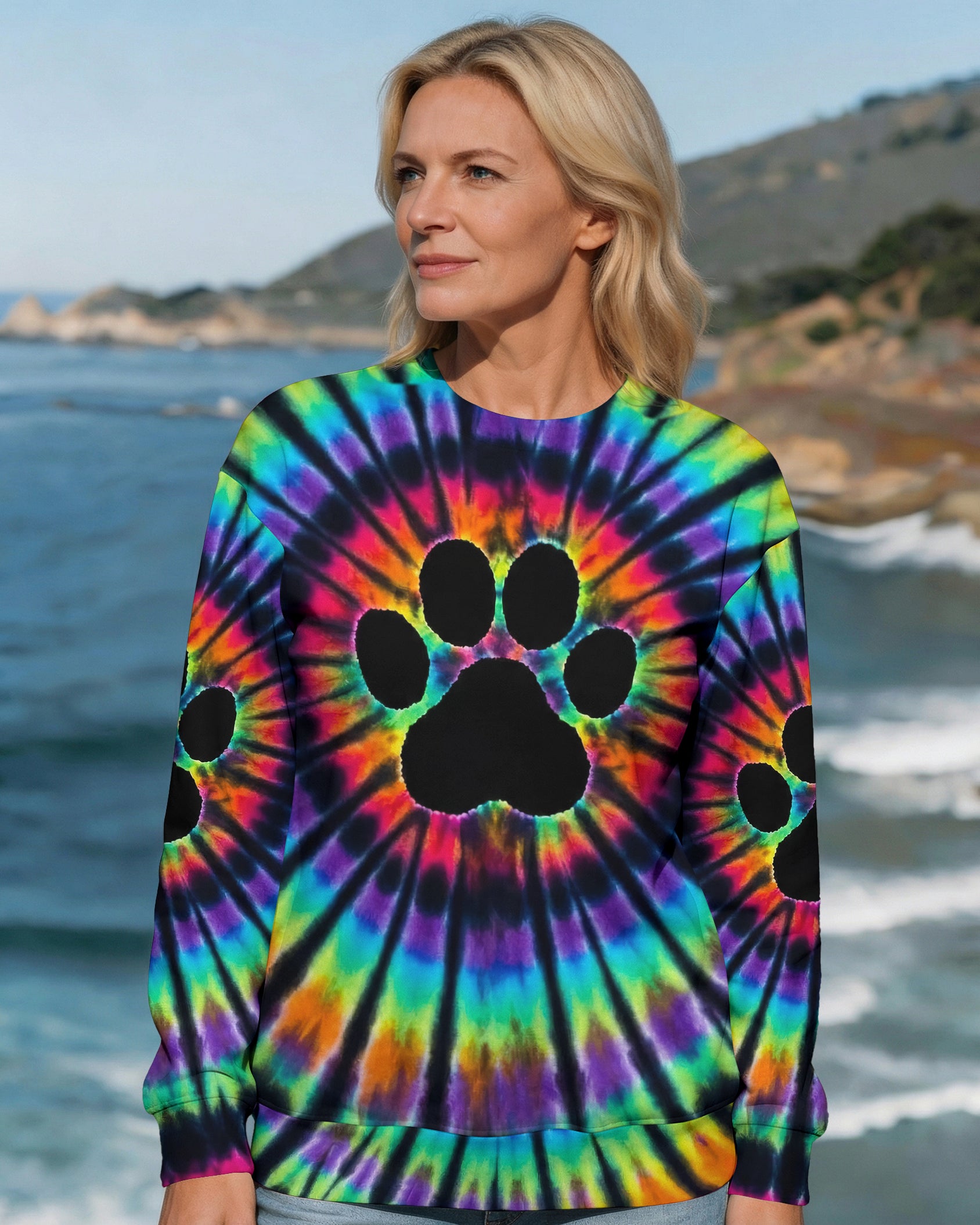 COLORFUL PAW ALL OVER PRINT - TYPQ2502262