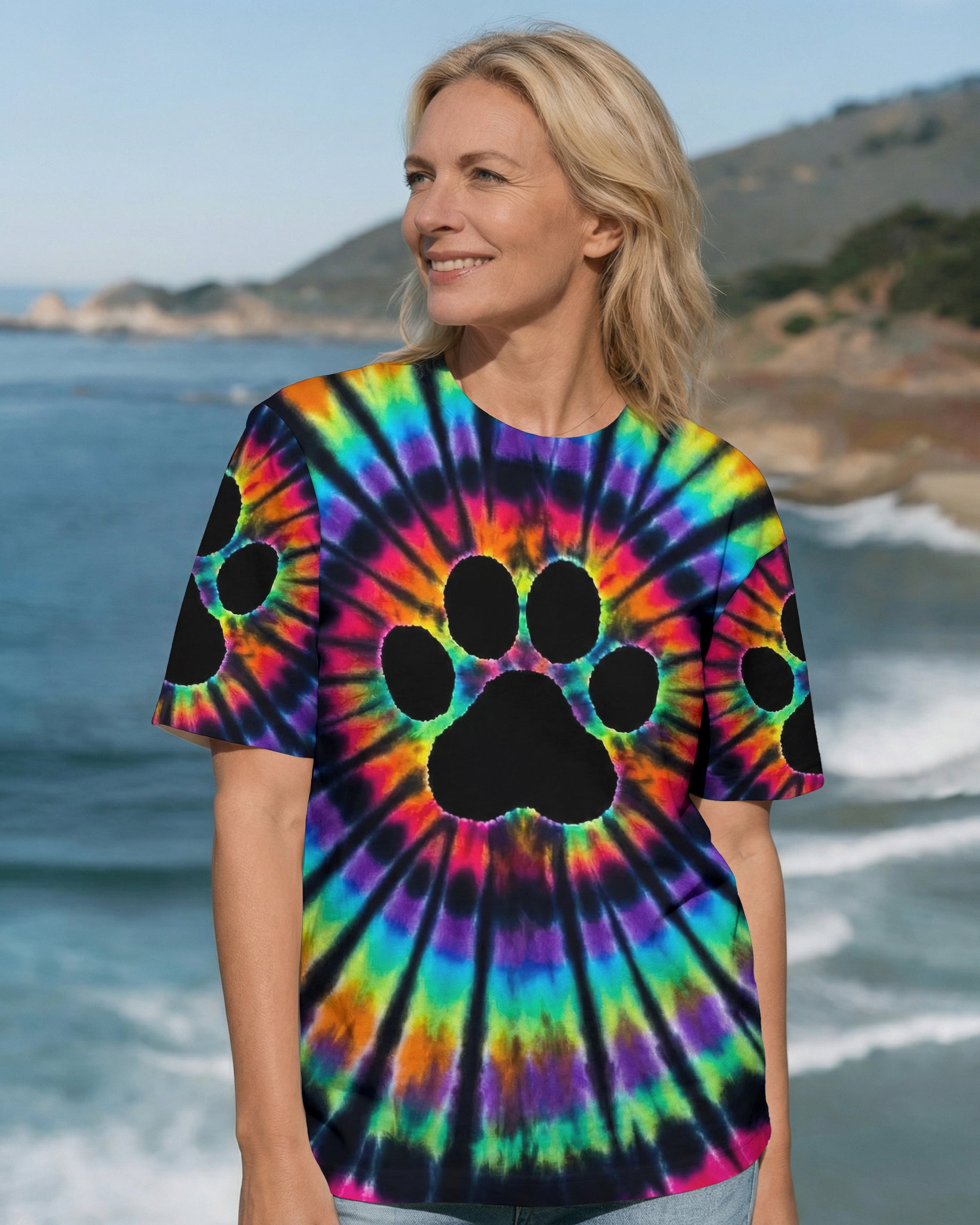 COLORFUL PAW ALL OVER PRINT - TYPQ2502262