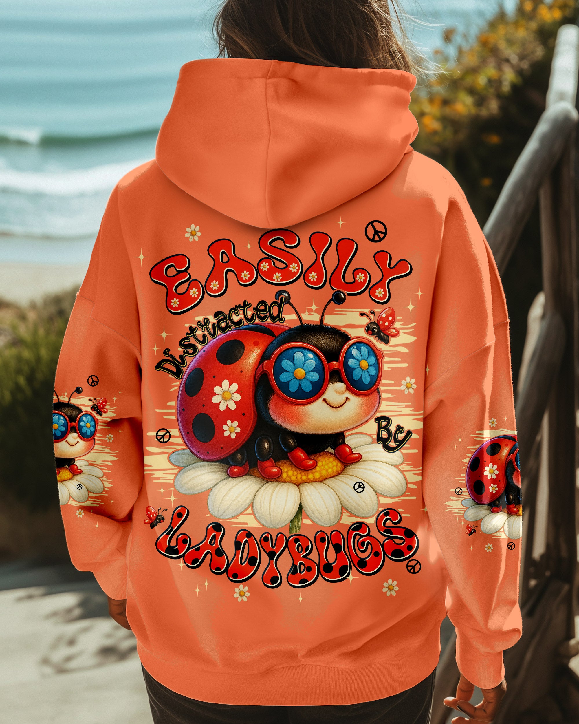 EASILY DISTRACTED BY LADYBUGS ALL OVER PRINT - TYPQ2506252