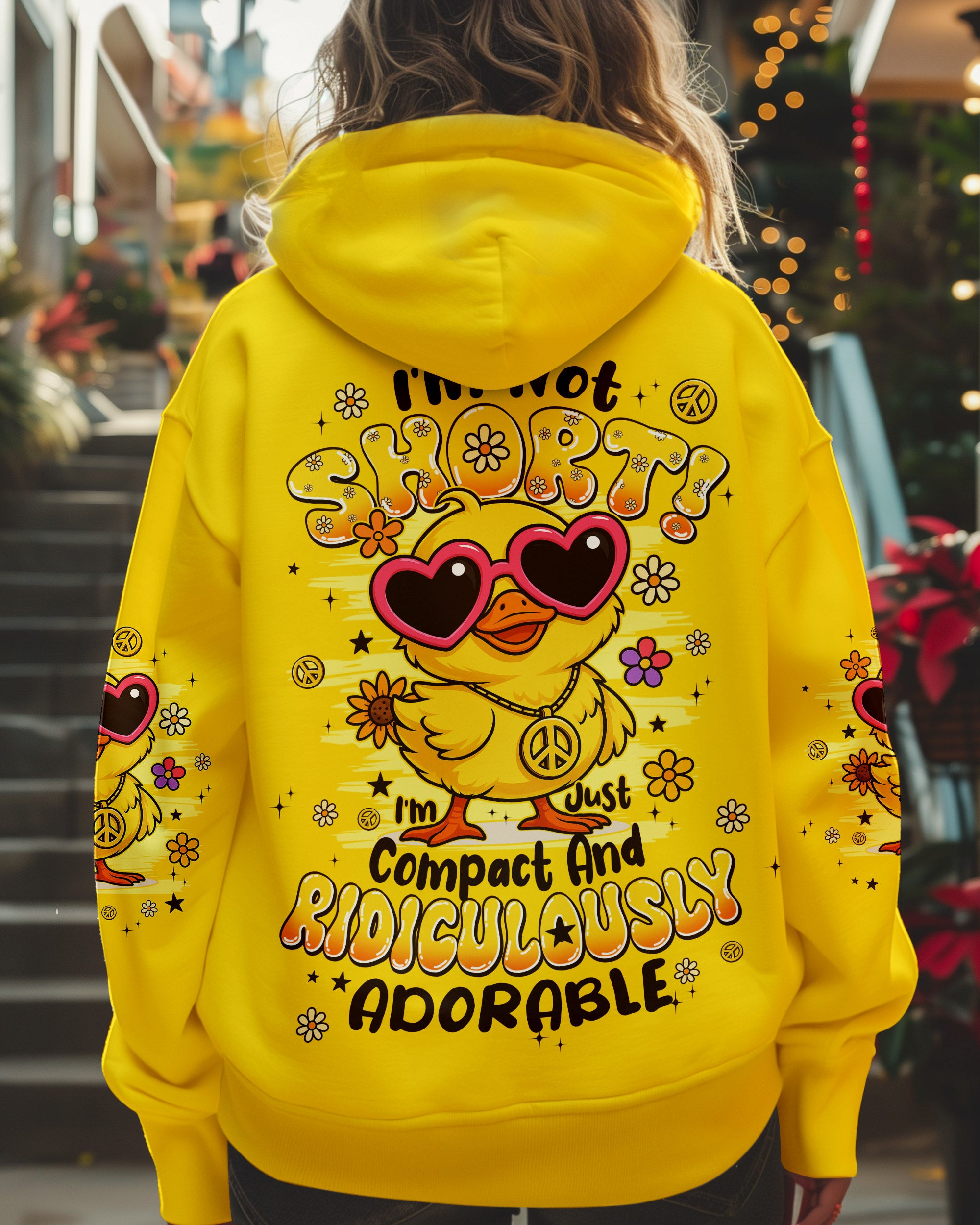 I'M NOT SHORT DUCK HIPPIE ALL OVER PRINT - TYPQ2506254