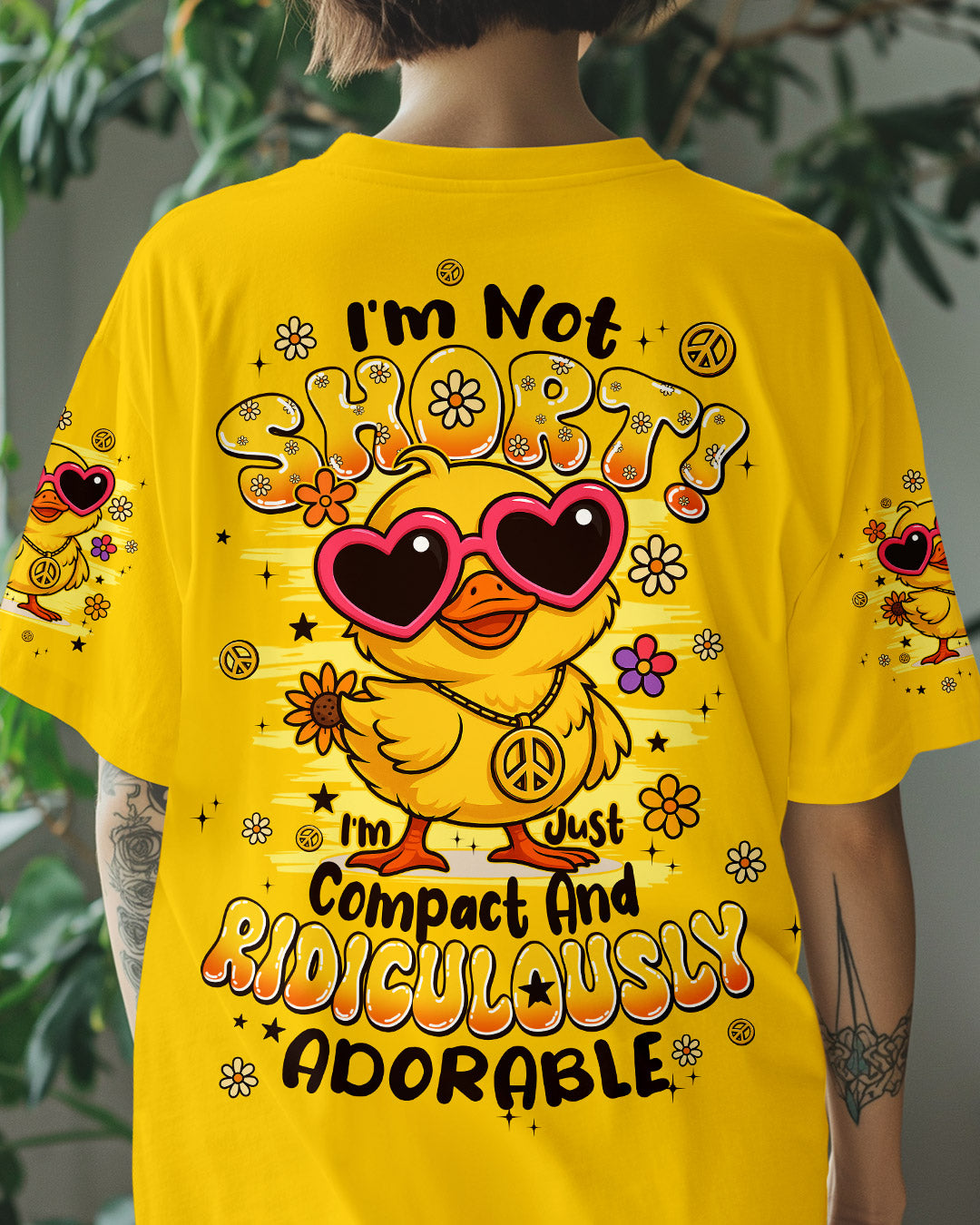 I'M NOT SHORT DUCK HIPPIE ALL OVER PRINT - TYPQ2506254