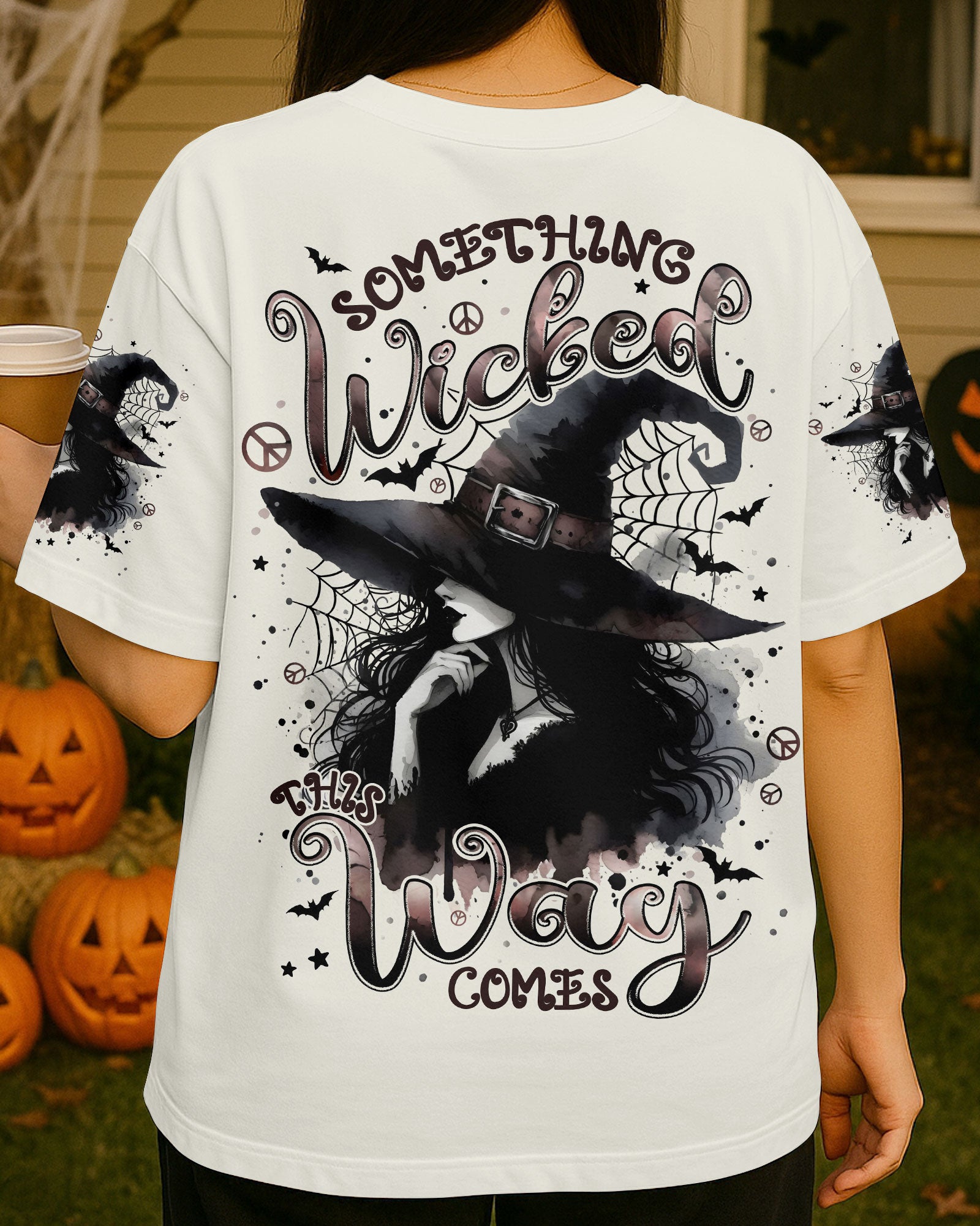 SOMETHING WICKED THIS WAY COMES HALLOWEEN WITCH ALL OVER PRINT - TYPQ2507252