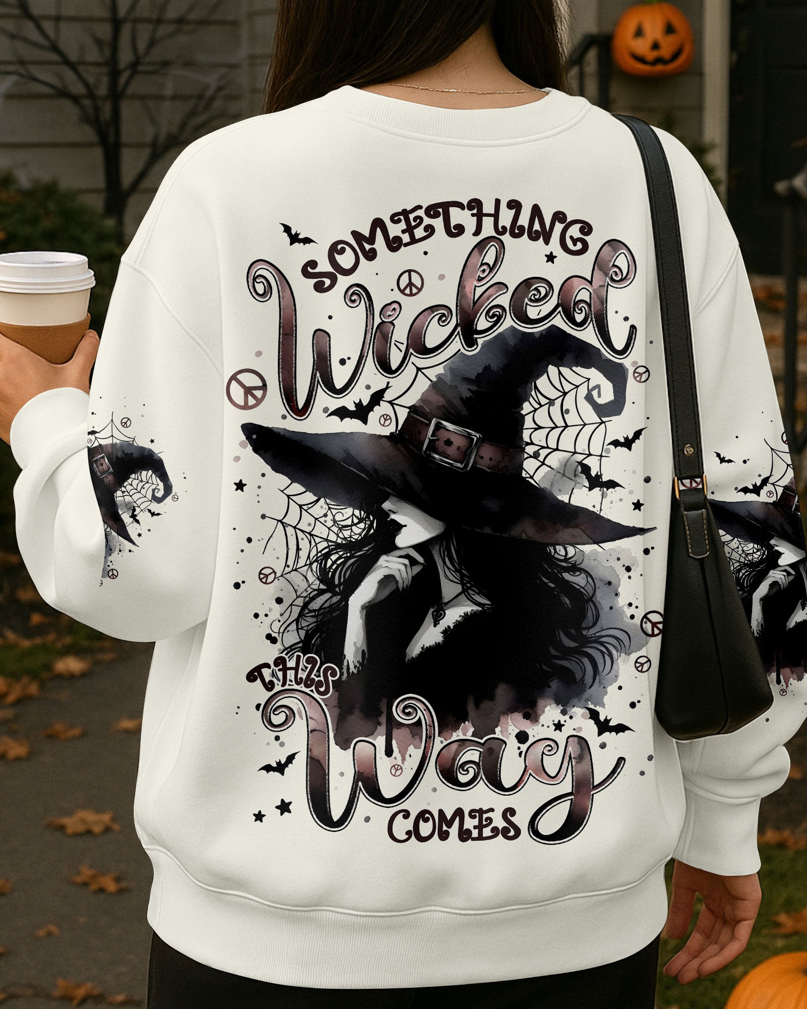 SOMETHING WICKED THIS WAY COMES HALLOWEEN WITCH ALL OVER PRINT - TYPQ2507252