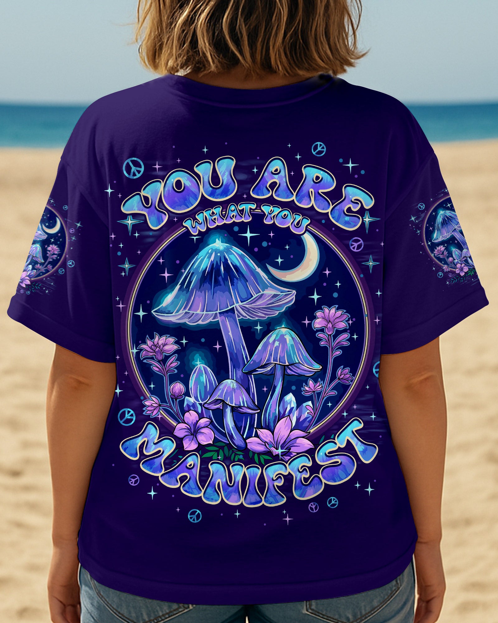 YOU ARE WHAT YOU MANIFEST MUSHROOM ALL OVER PRINT - TYPQ2508251