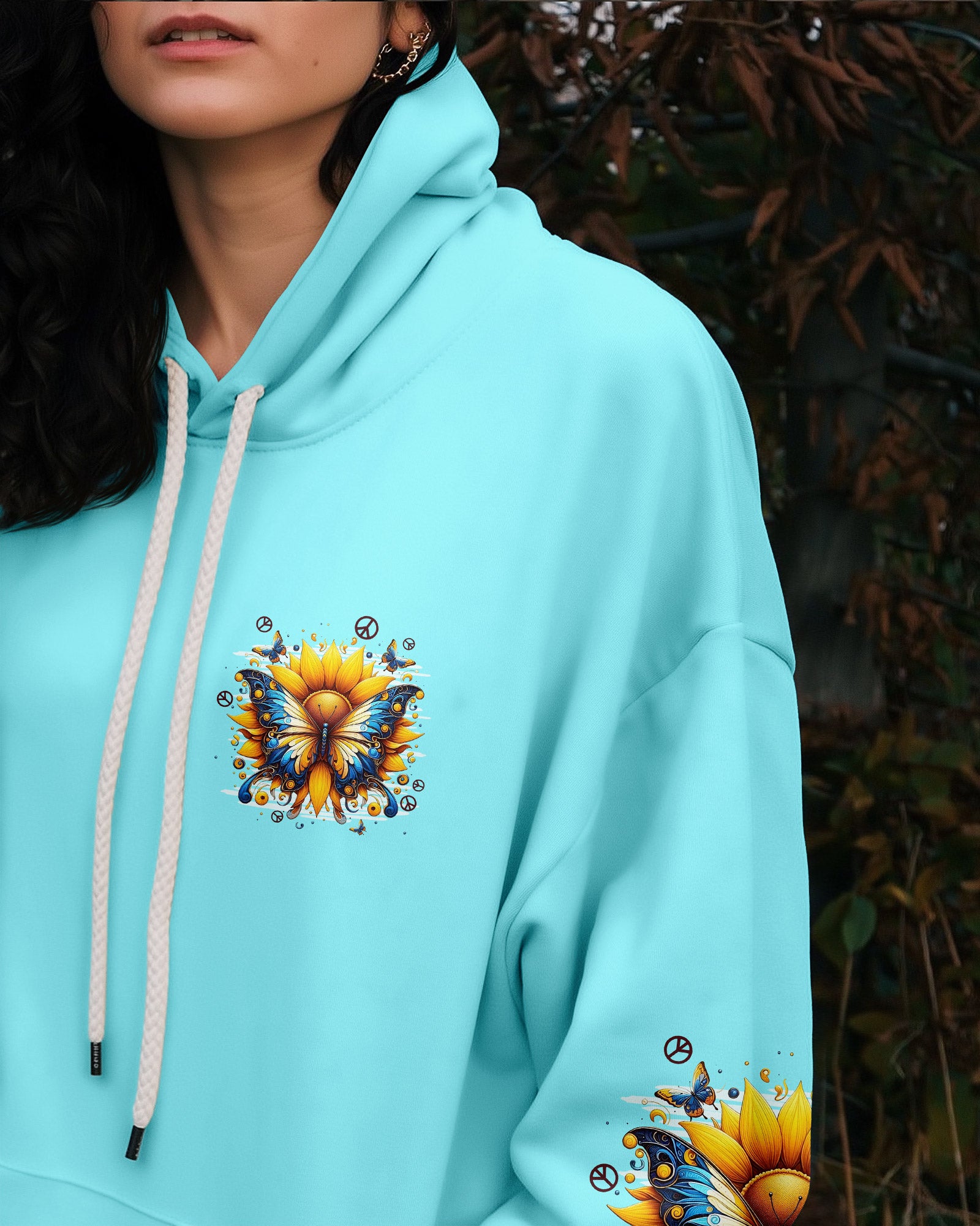 YOU ONLY LIVE ONCE BUTTERFLY SUNFLOWER ALL OVER PRINT - TYPQ2509251
