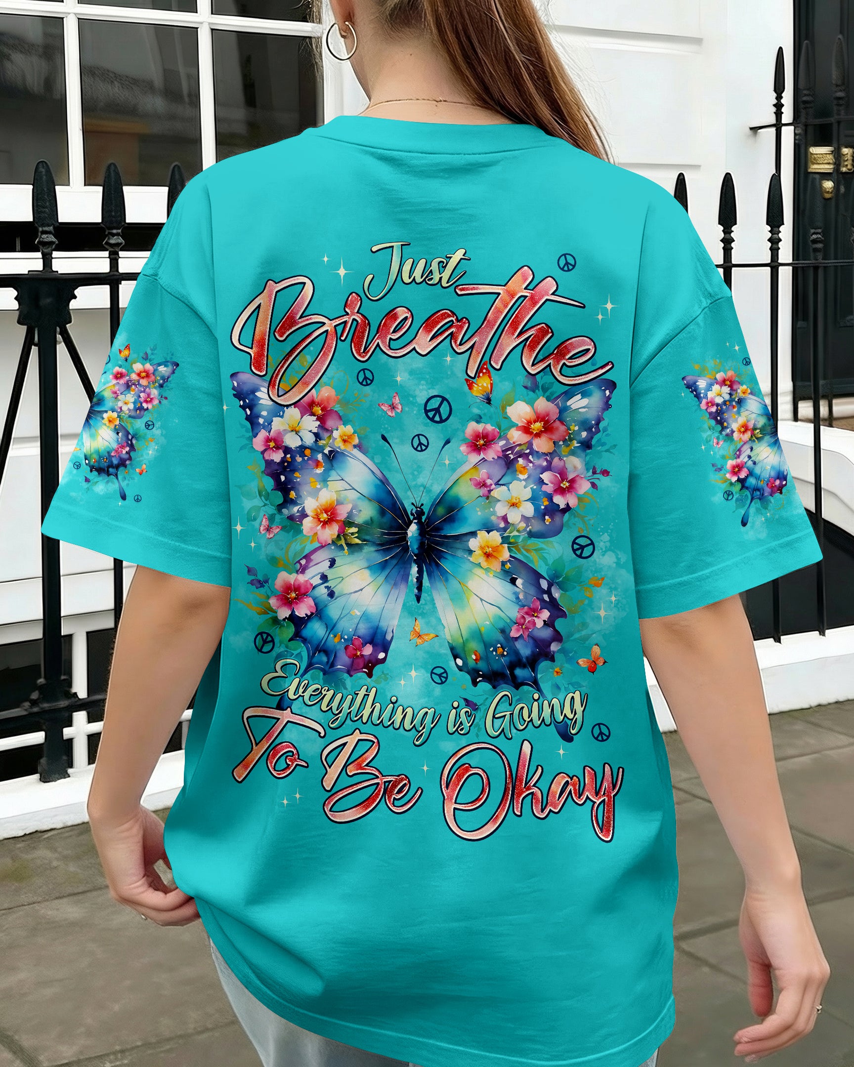 JUST BREATHE BUTTERFLY ALL OVER PRINT - TYPQ2512252