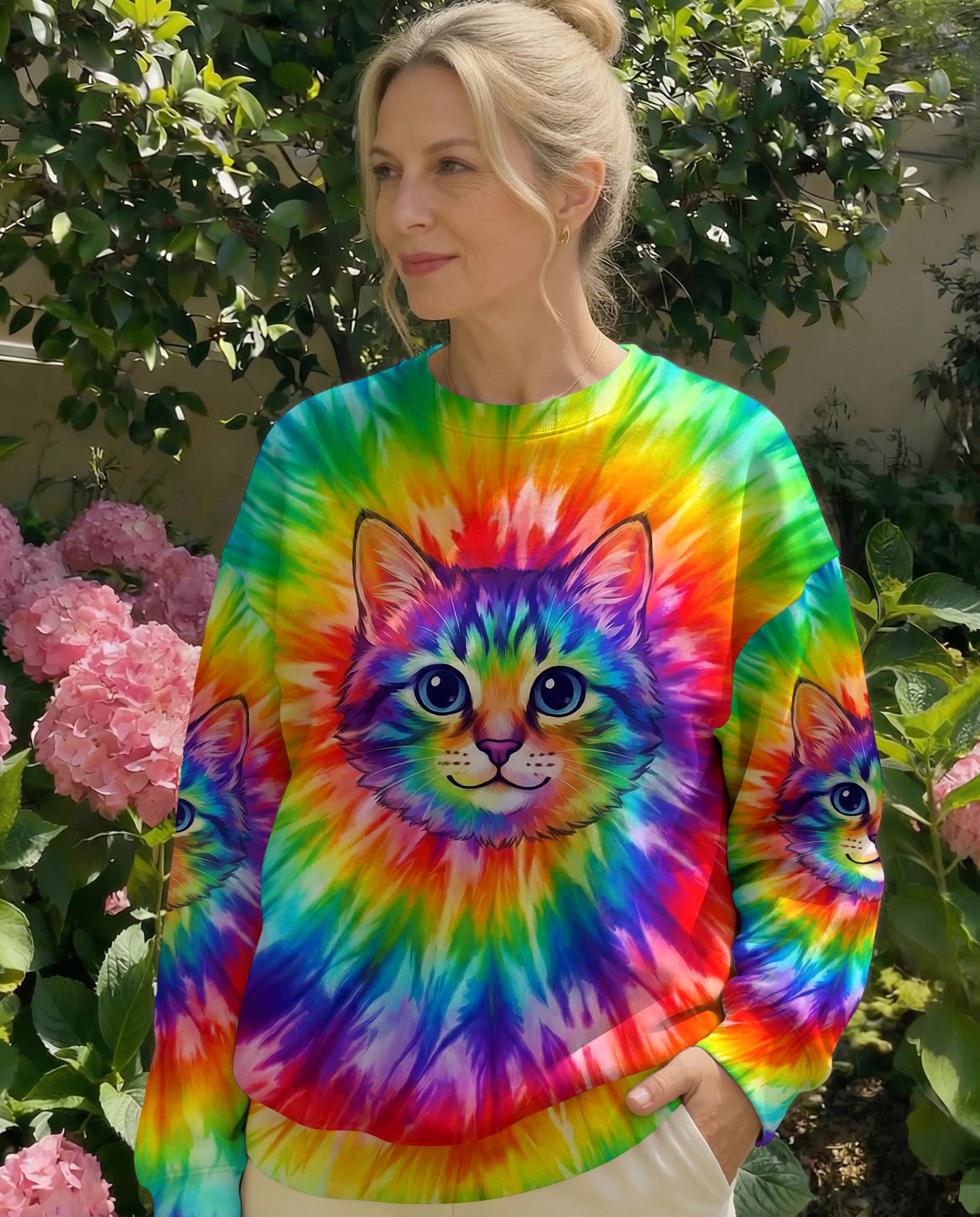 COLORFUL CAT SPIRIT ALL OVER PRINT - TYPQ2602261