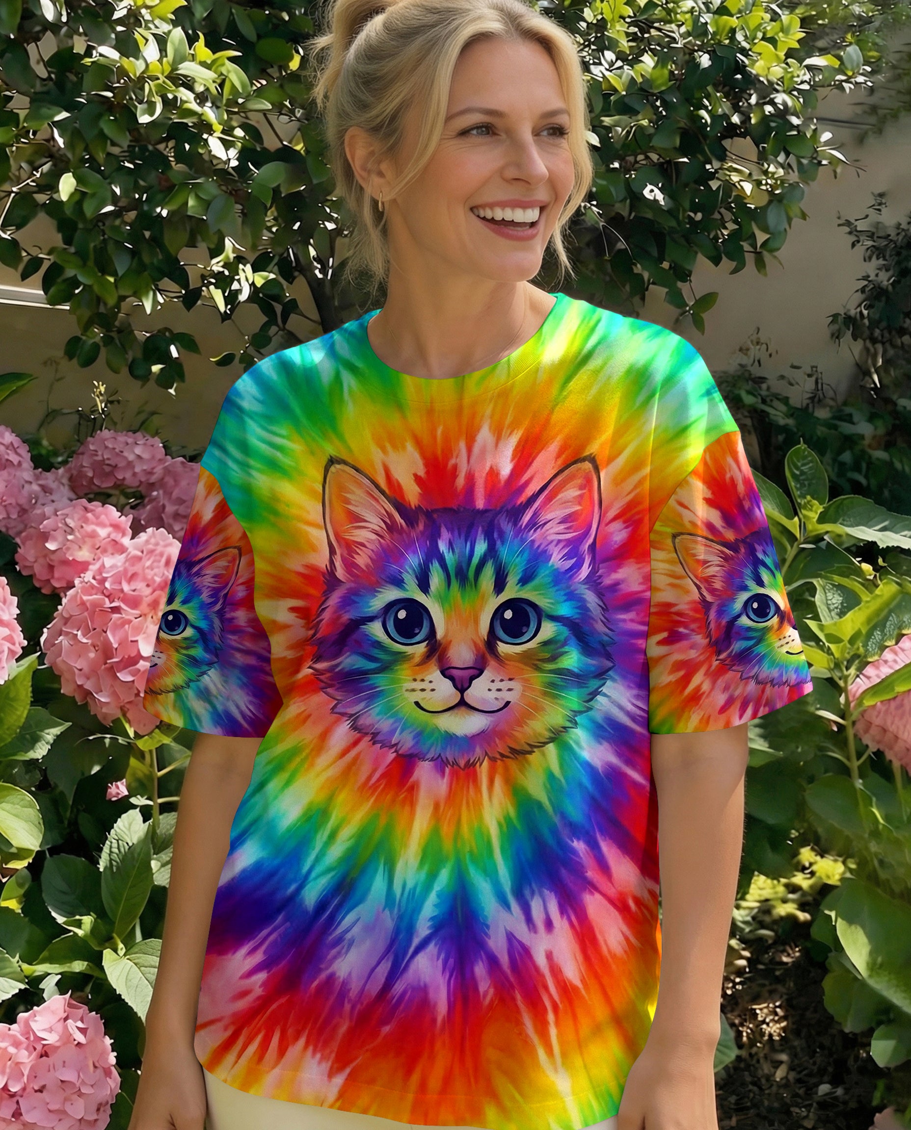 COLORFUL CAT SPIRIT ALL OVER PRINT - TYPQ2602261
