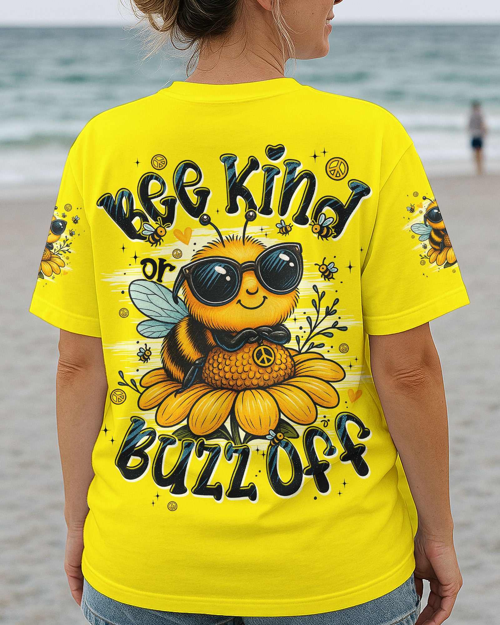 BEE KIND OR BUZZ OFF ALL OVER PRINT - TYPQ2606253