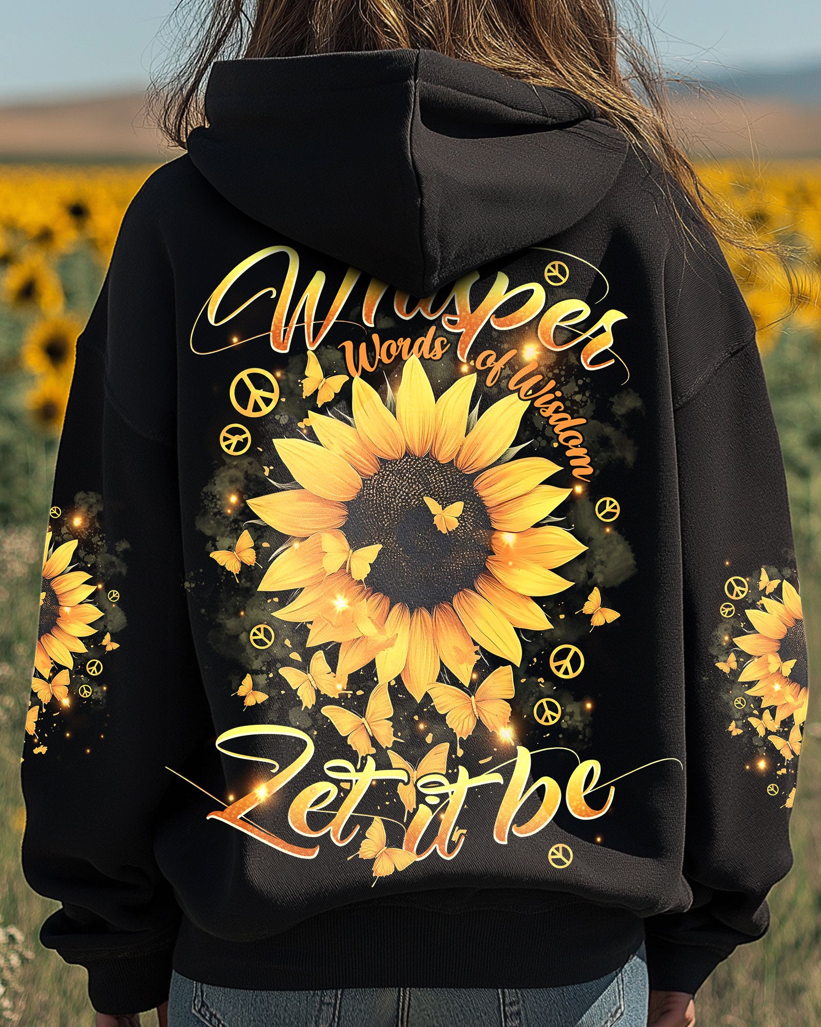 WHISPER WORDS OF WISDOM LET IT BE SUNFLOWER ALL OVER PRINT - TYPQ2609251