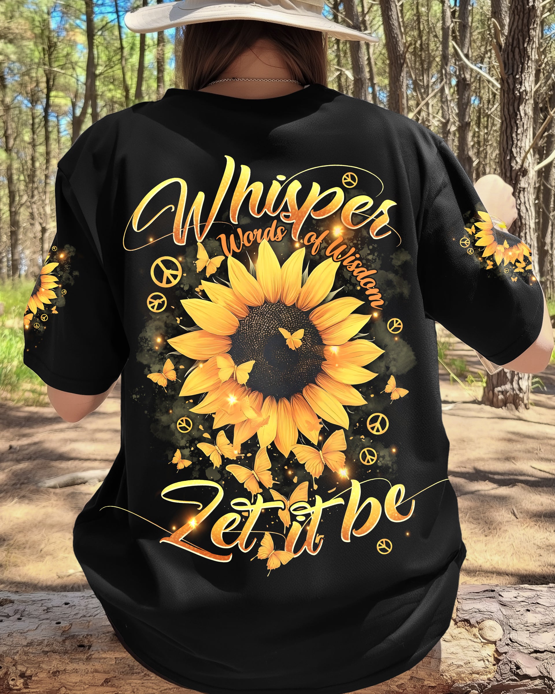 WHISPER WORDS OF WISDOM LET IT BE SUNFLOWER ALL OVER PRINT - TYPQ2609251