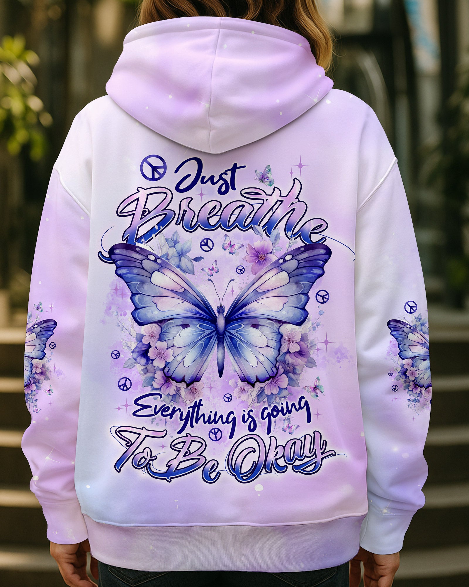 JUST BREATHE BUTTERFLY ALL OVER PRINT - TYPQ2609253