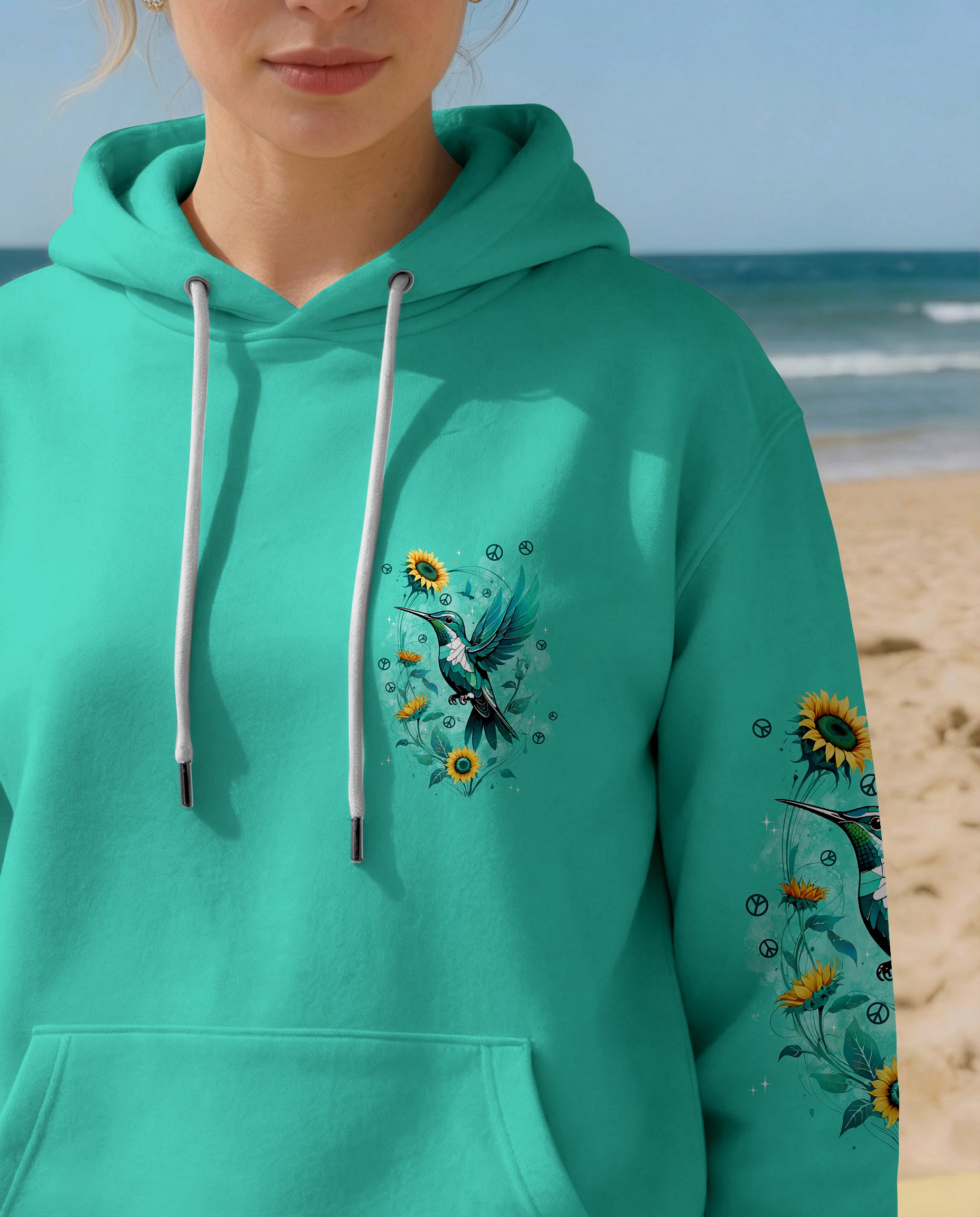 JUST BREATHE HUMMINGBIRD ALL OVER PRINT - TYPQ2702262