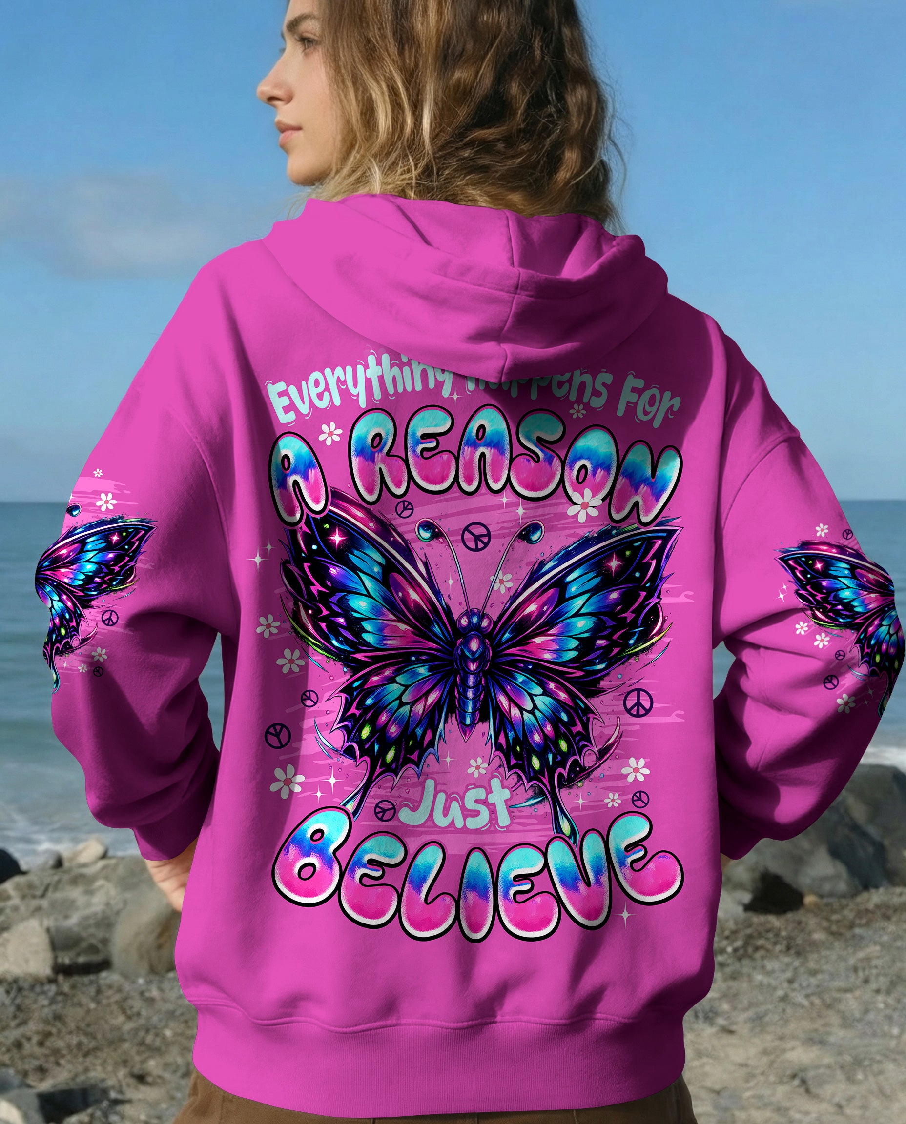 JUST BELIEVE BUTTERFLY ALL OVER PRINT - TYPQ2702263