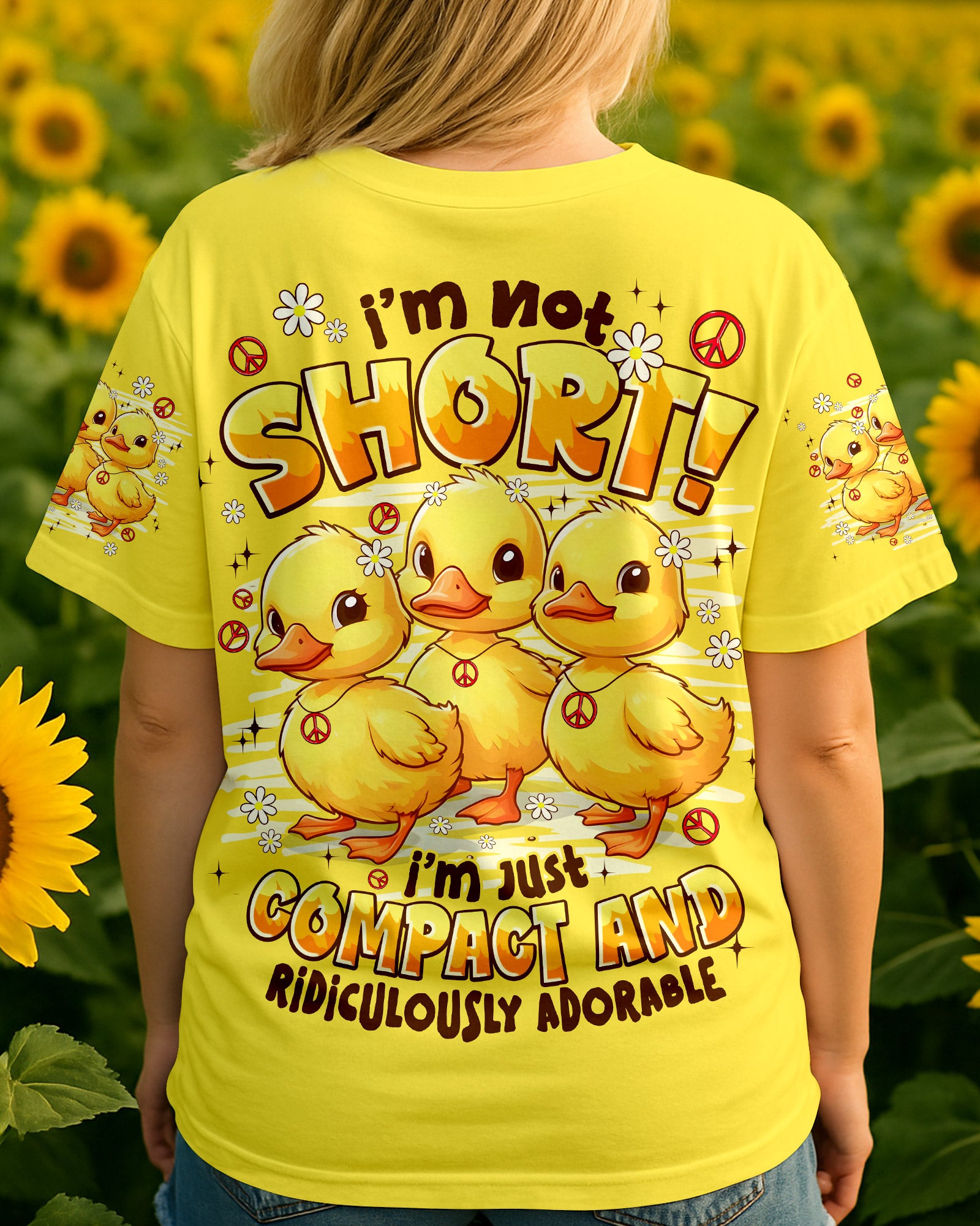 I'M NOT SHORT DUCKS ALL OVER PRINT - TYPQ2708252
