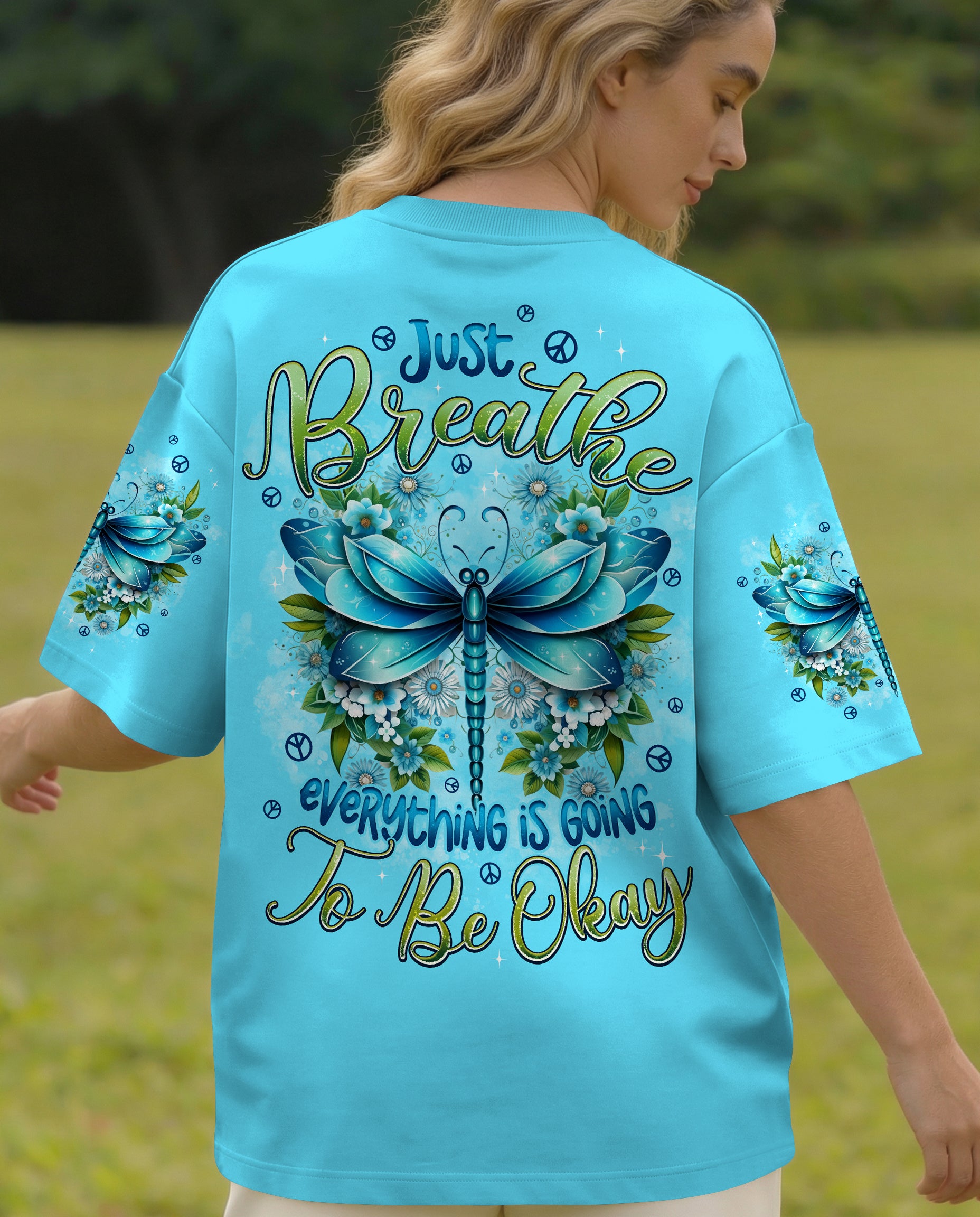 JUST BREATHE DRAGONFLY ALL OVER PRINT - TYPQ2901262