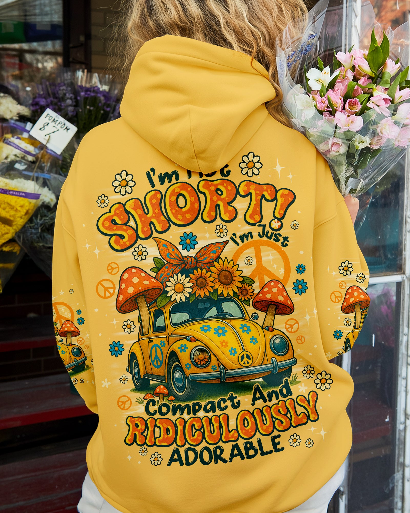 I'M NOT SHORT HIPPIE CAR ALL OVER PRINT - TYPQ2908253