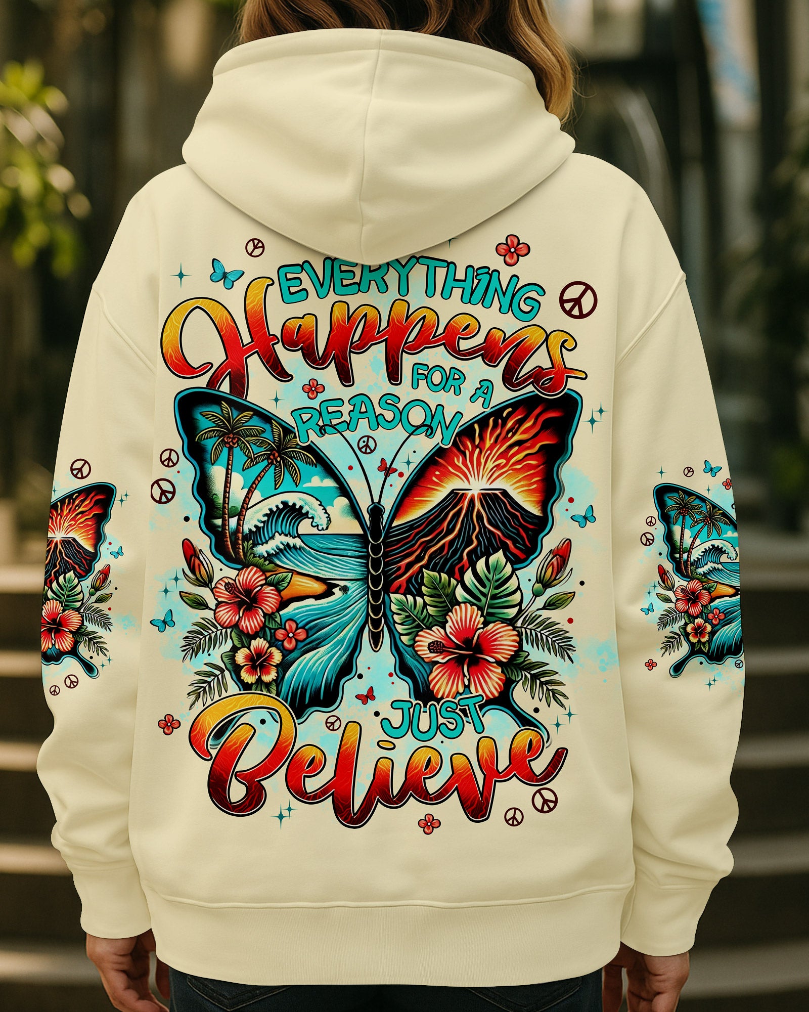 JUST BELIEVE BUTTERFLY ALL OVER PRINT - TYPQ3007251
