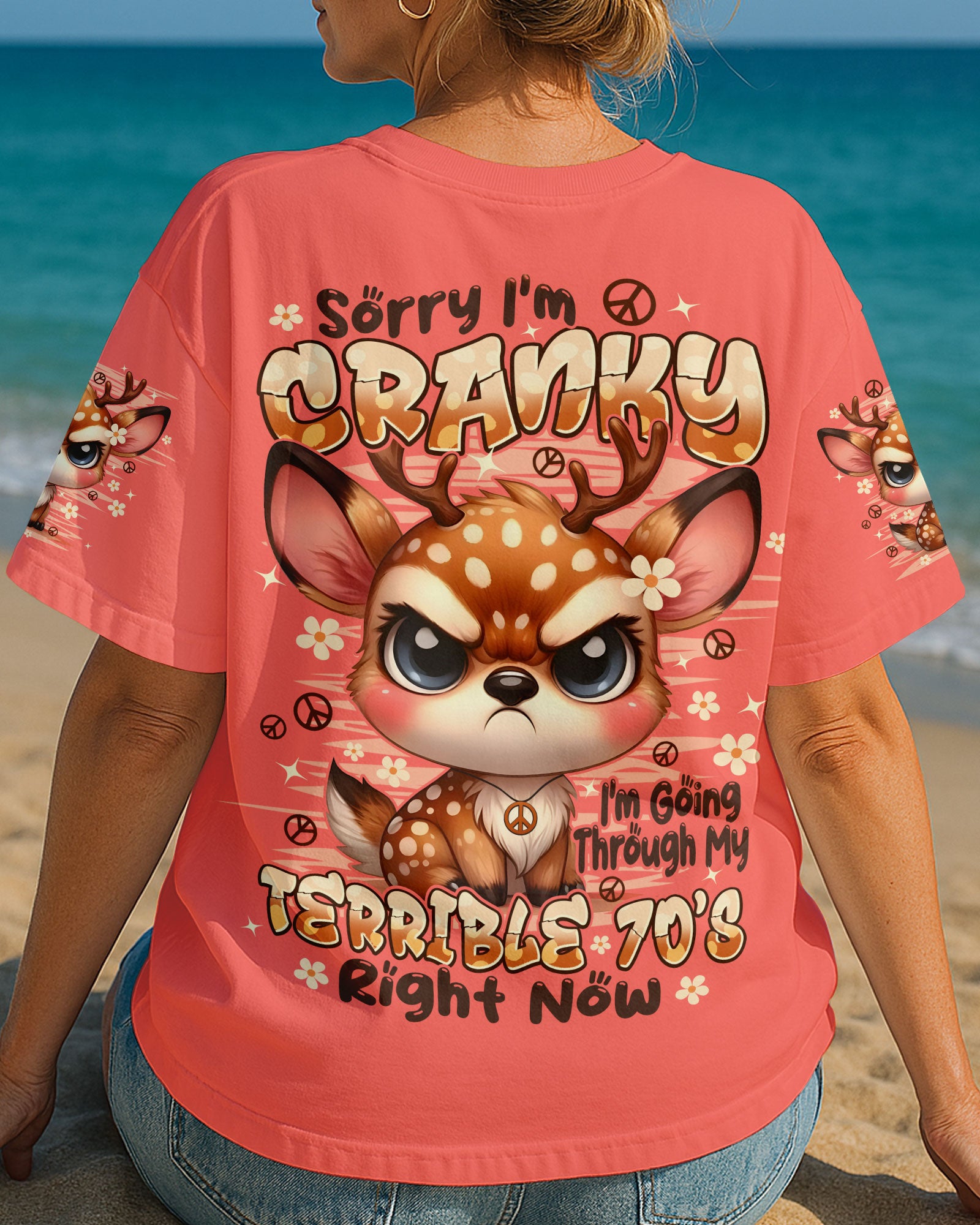 SORRY I'M CRANKY DEER ALL OVER PRINT - TYPQ3009251