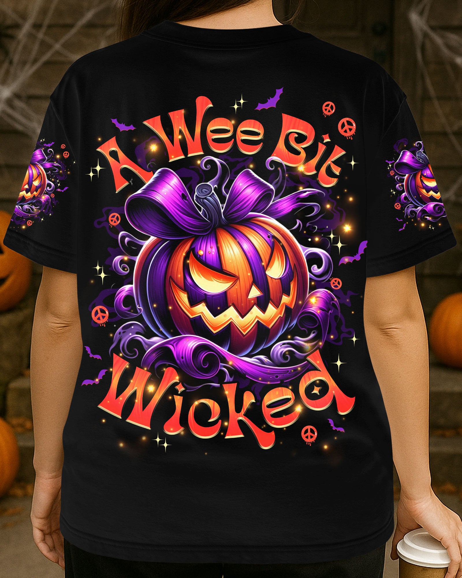 A WEE BIT WICKED PUMPKIN HALLOWEEN ALL OVER PRINT - TYPQ3107251