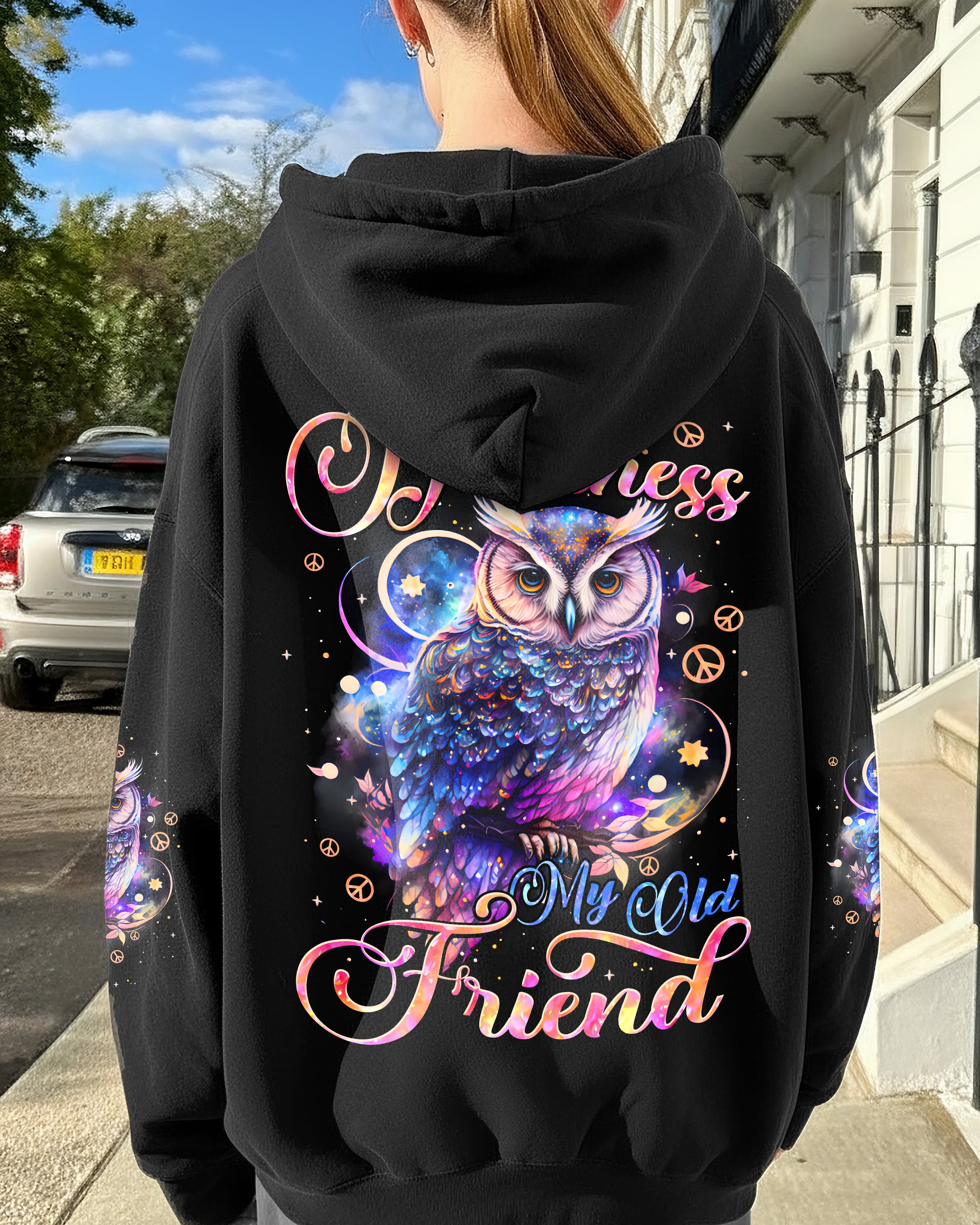 HELLO DARKNESS MY OLD FRIEND OWL ALL OVER PRINT - TYPQ3110251