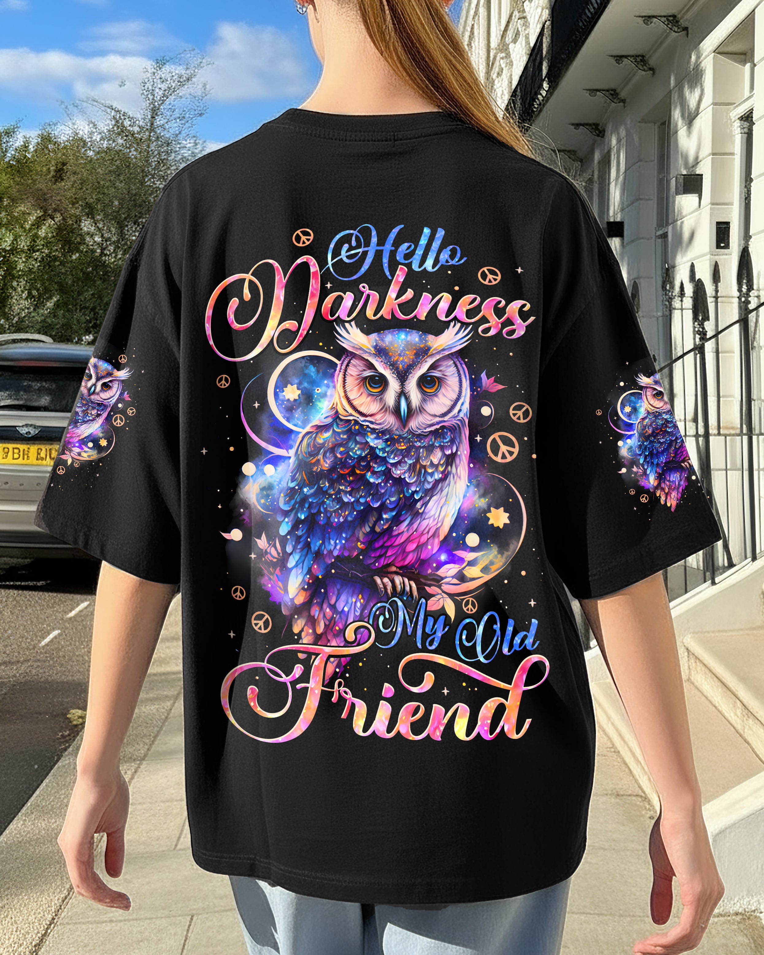 HELLO DARKNESS MY OLD FRIEND OWL ALL OVER PRINT - TYPQ3110251