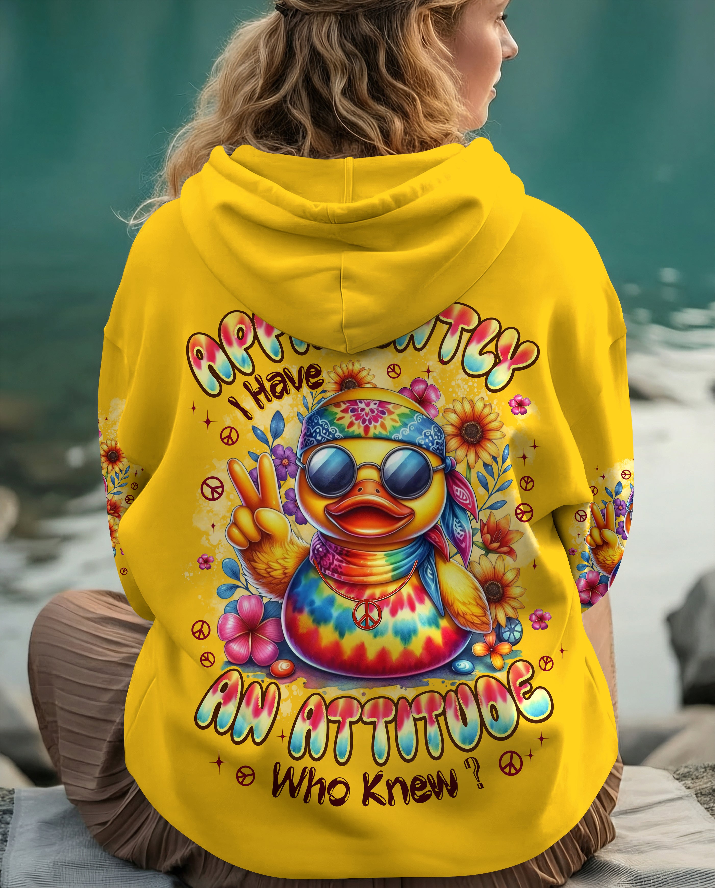 APPARENTLY I HAVE AN ATTITUDE WHO KNEW DUCK ALL OVER PRINT - TYPQ3112252