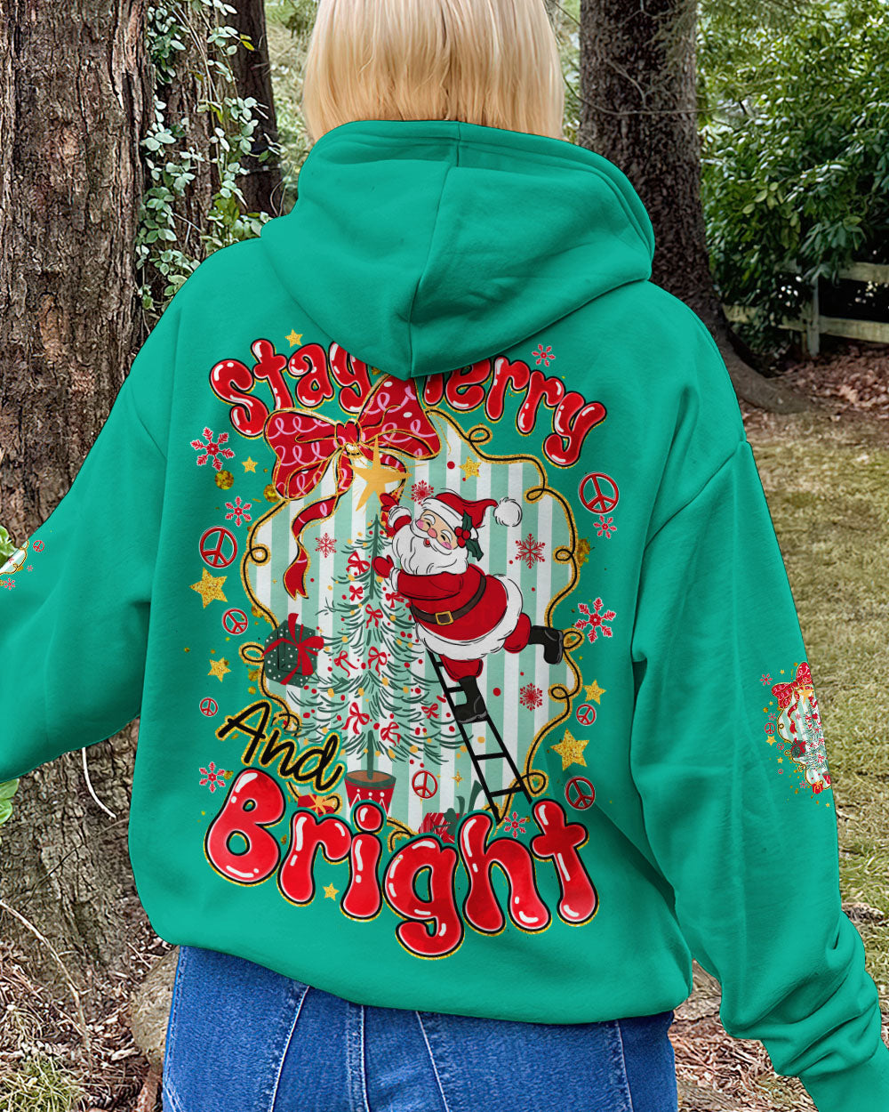 STAY MERRY AND BRIGHT CHRISTMAS ALL OVER PRINT - TYQY1511252