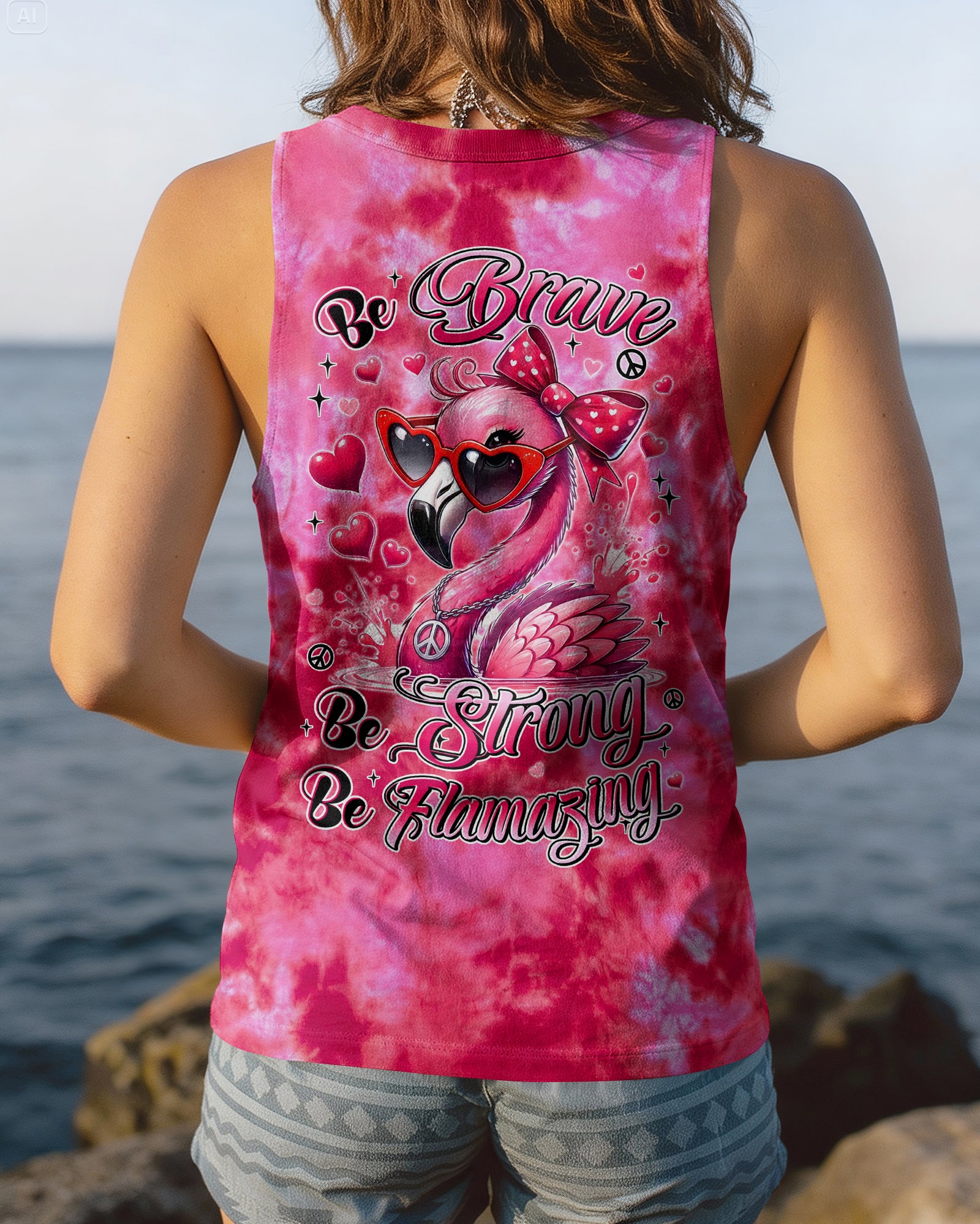 BE FLAMAZING PINK ALL OVER PRINT - TYLN0405261