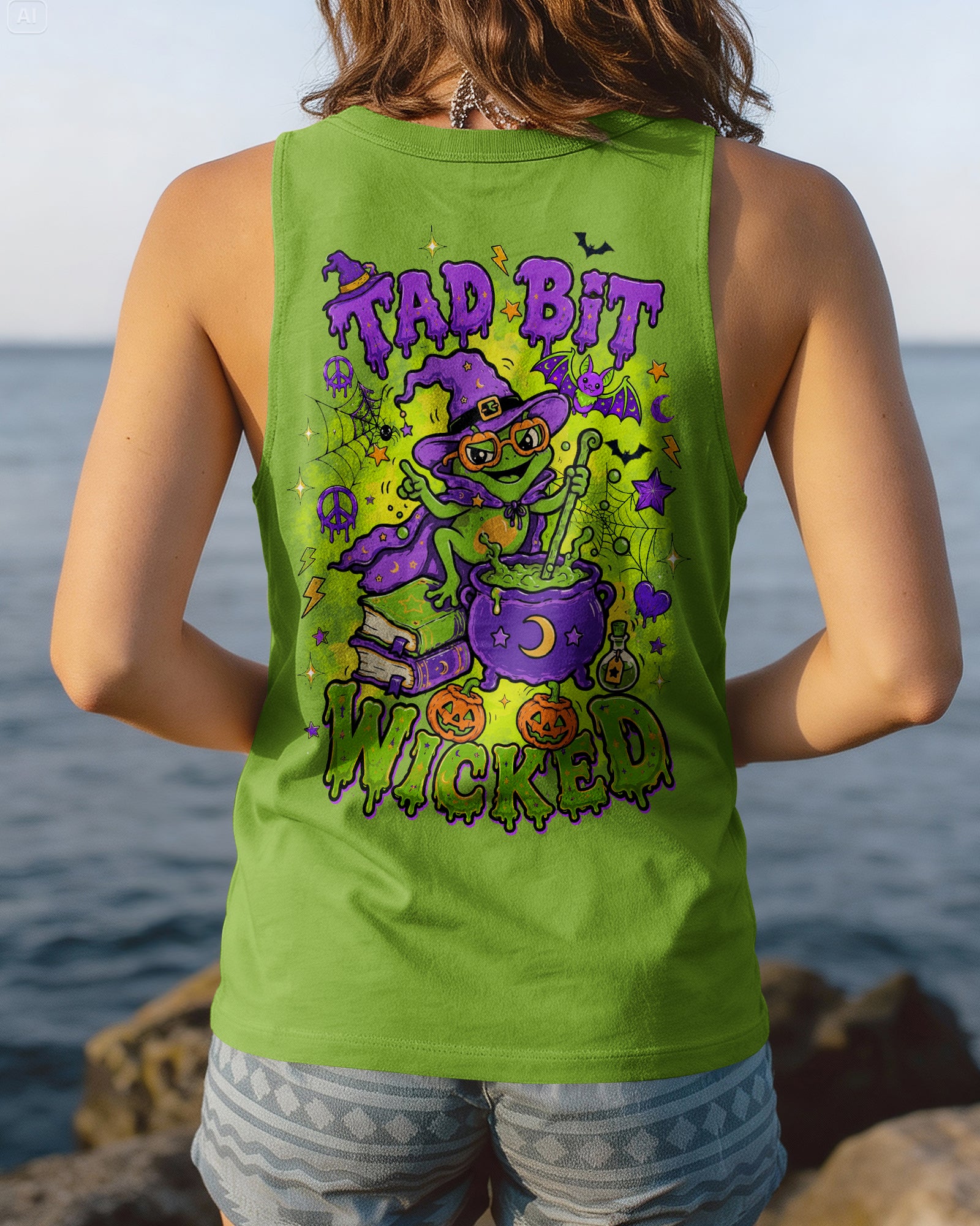 TAD BIT WICKED FROG HALLOWEEN ALL OVER PRINT - TLTW2107261