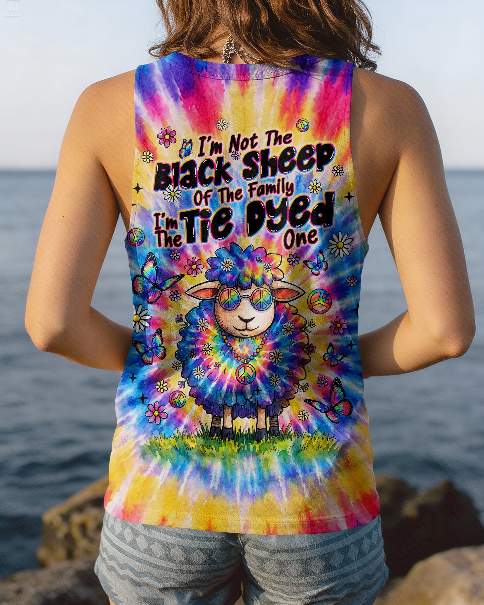 I'M NOT THE BLACK SHEEP SWIRL ALL OVER PRINT - TLNT1307262