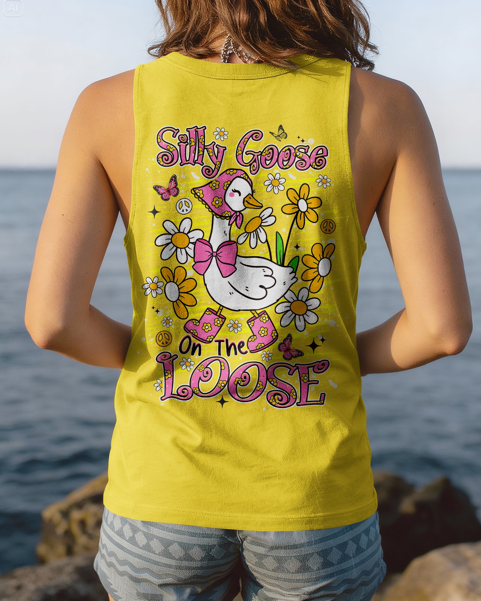 SILLY GOOSE ON THE LOOSE ALL OVER PRINT - TLHN2107263