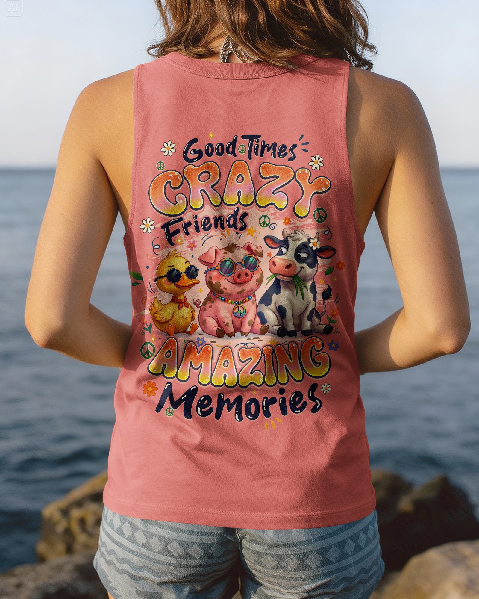 GOOD TIMES CRAZY FRIENDS AMAZING MEMORIES ALL OVER PRINT - TYQY1404262