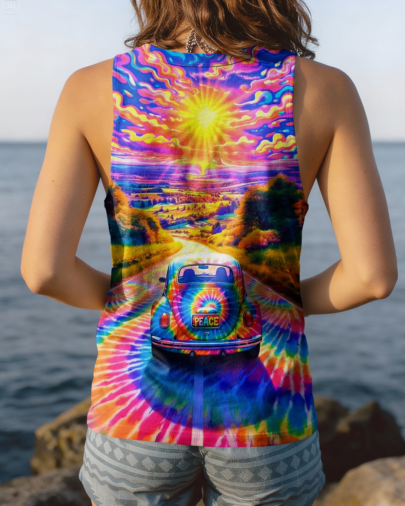 RADIANT HIPPIE CAR ALL OVER PRINT - YHHG0402263