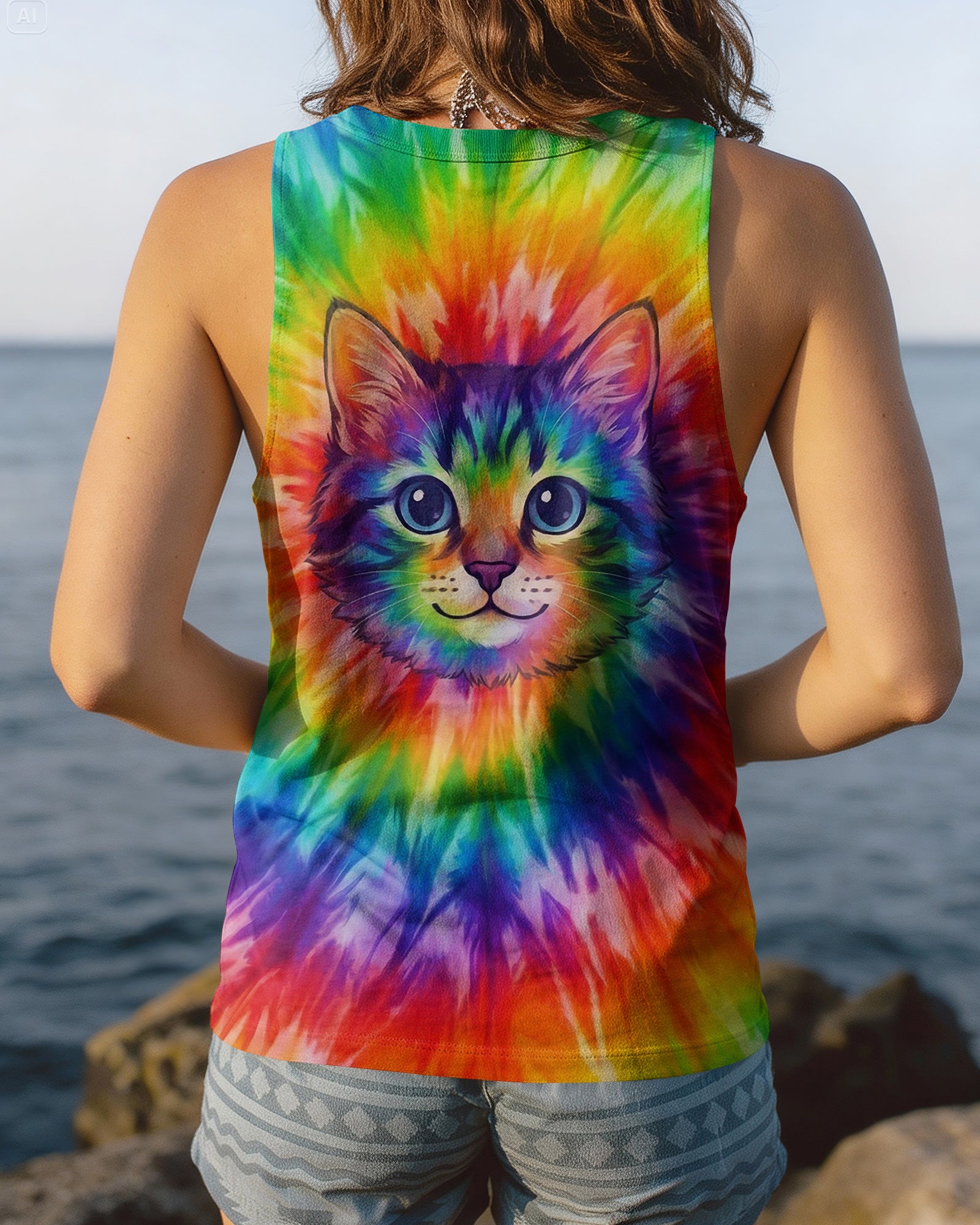 COLORFUL CAT SPIRIT ALL OVER PRINT - TYPQ2602261