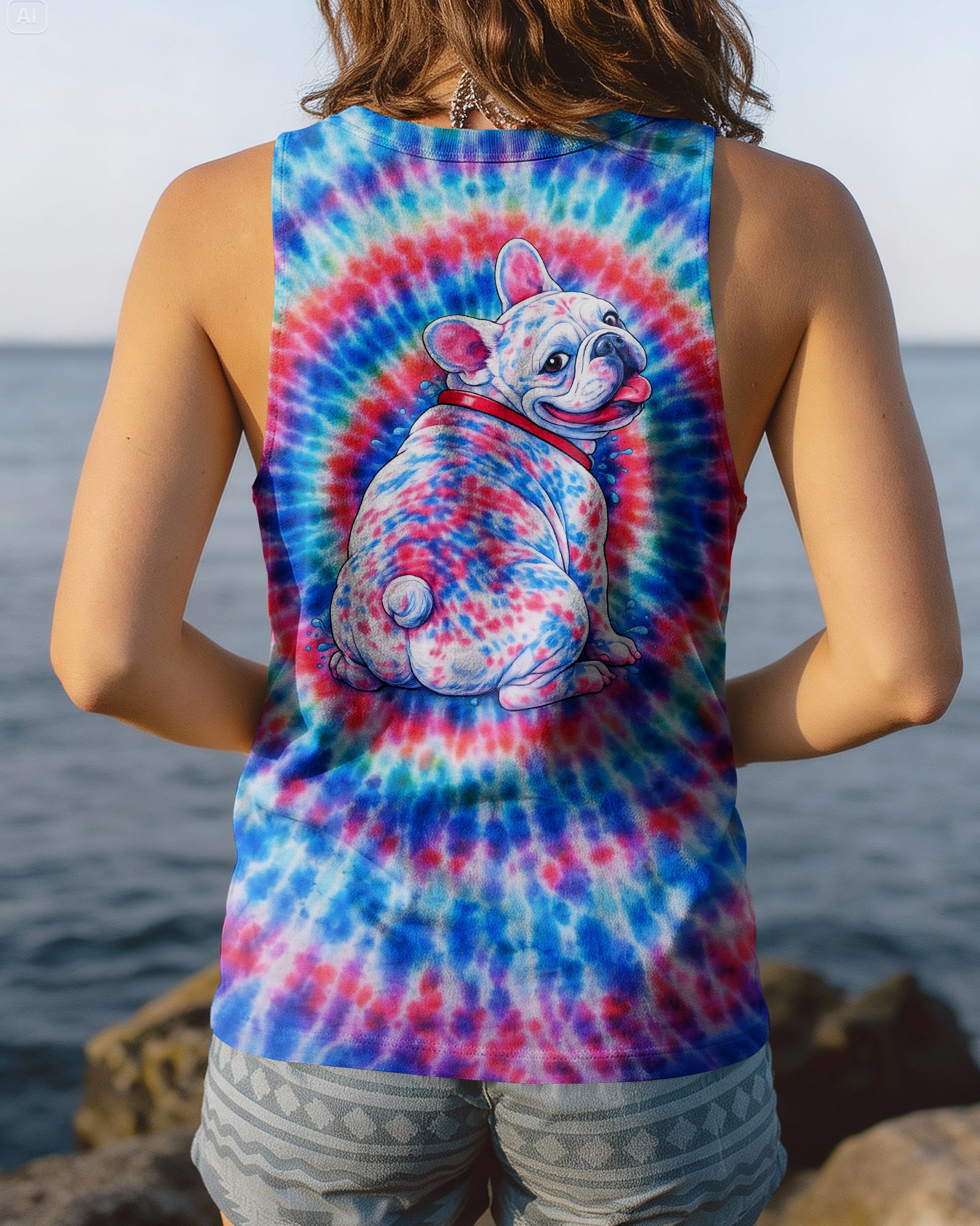 FRENCH BULLDOG SWIRL ALL OVER PRINT - TLNO0903261
