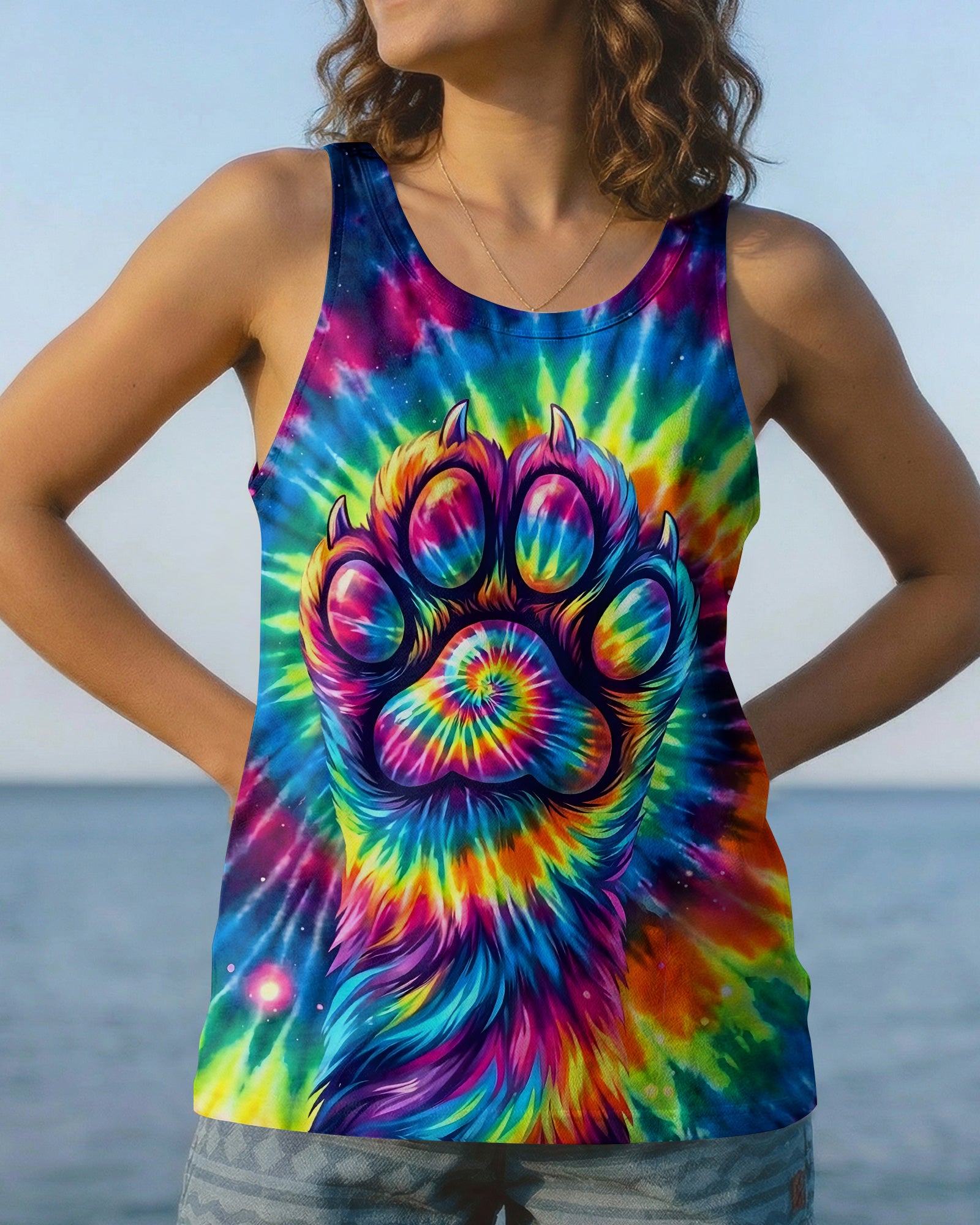 COLORFUL PAW ALL OVER PRINT - TYQY2402262