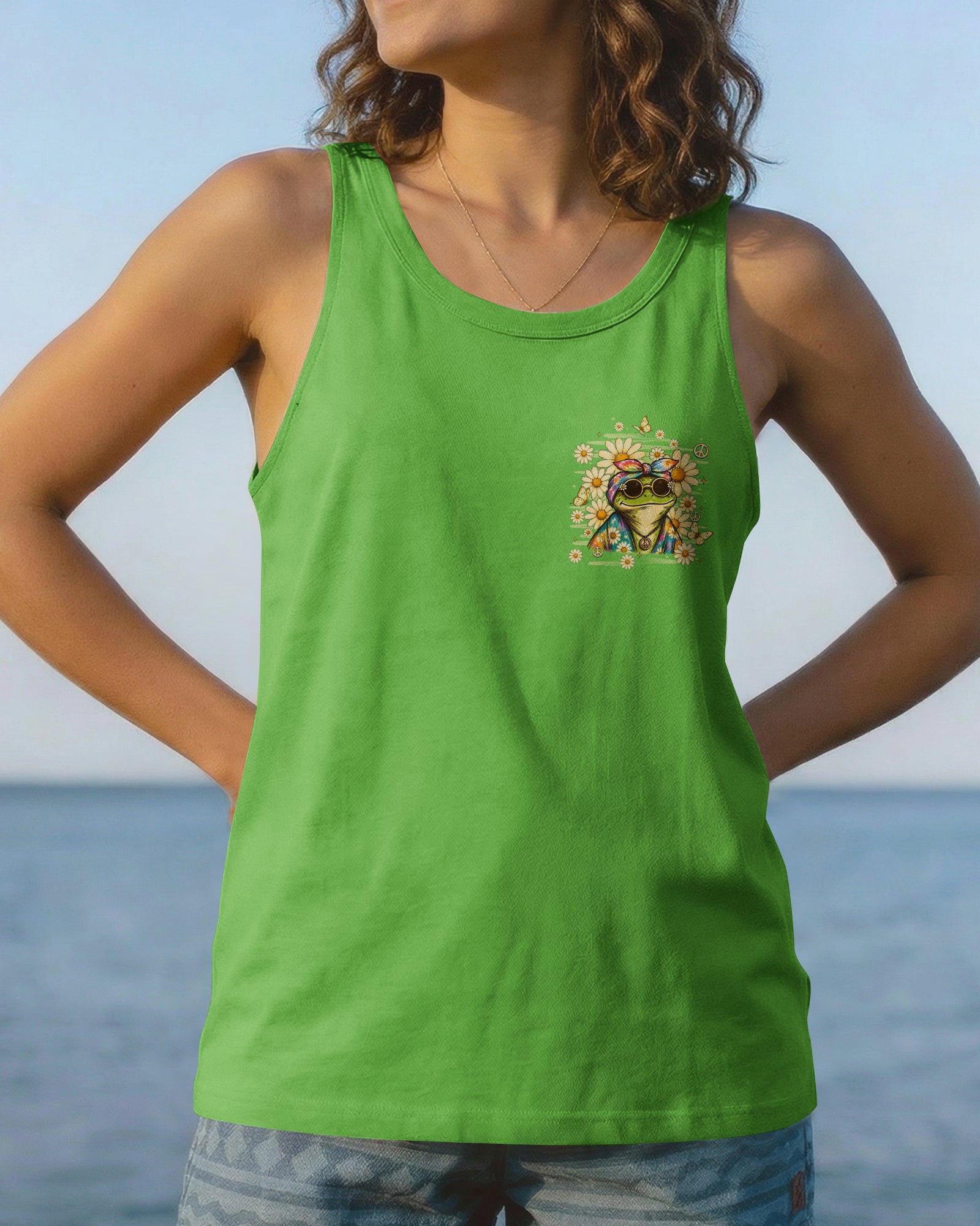 BE YOU THE WORLD WILL ADJUST FROG ALL OVER PRINT - TLHN3007263