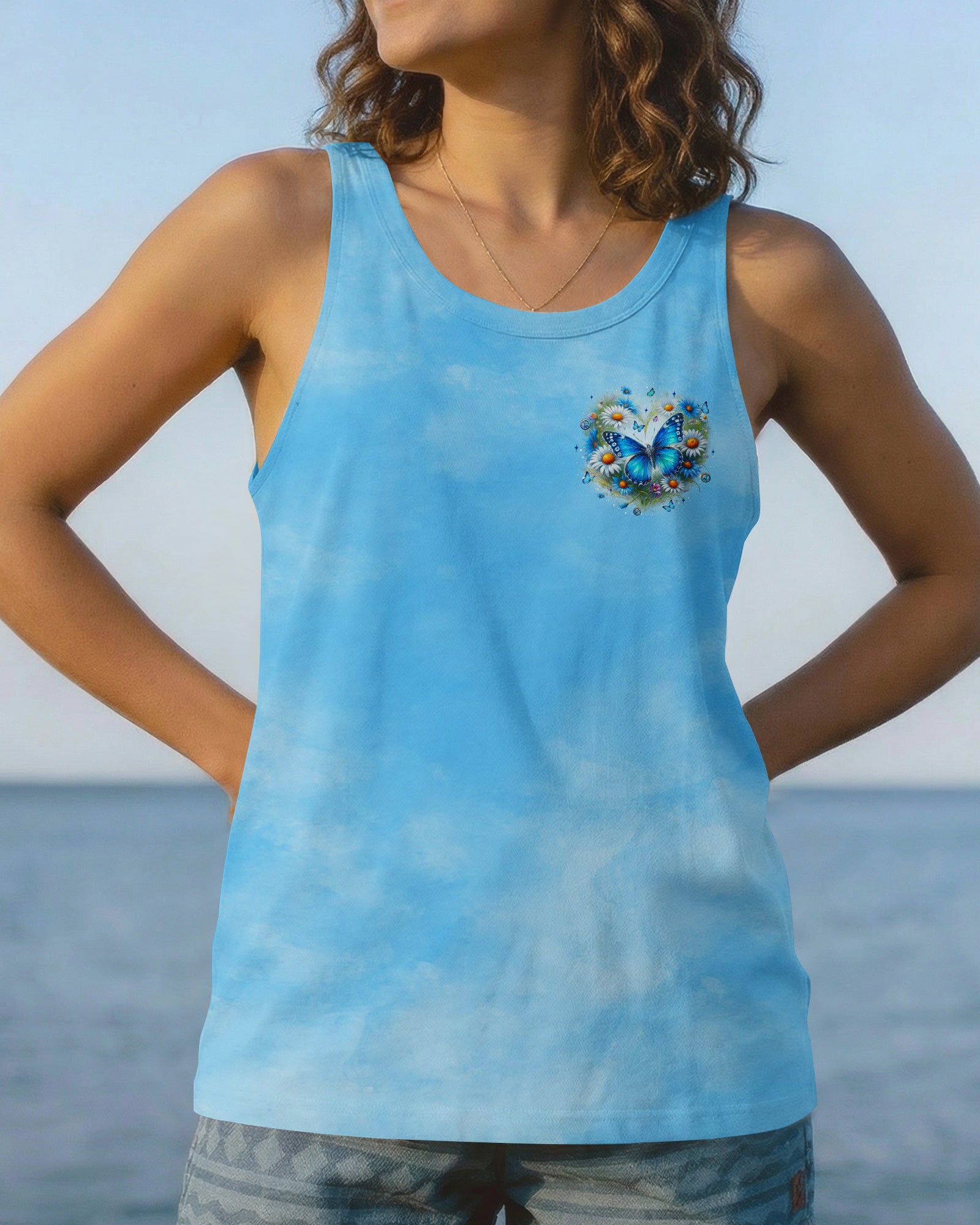 JUST BREATHE BUTTERFLY ALL OVER PRINT - YHLT3001262