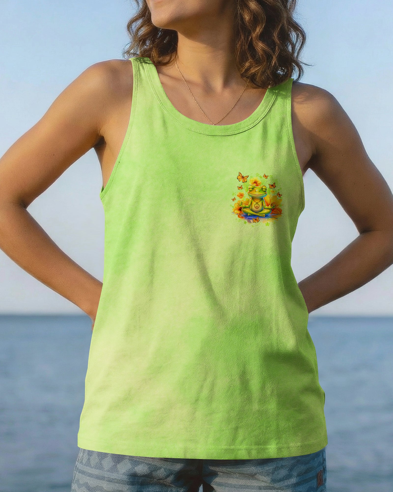 EVERYTHING IS FIGUREOUTABLE FROG ALL OVER PRINT  - TLNO1107261