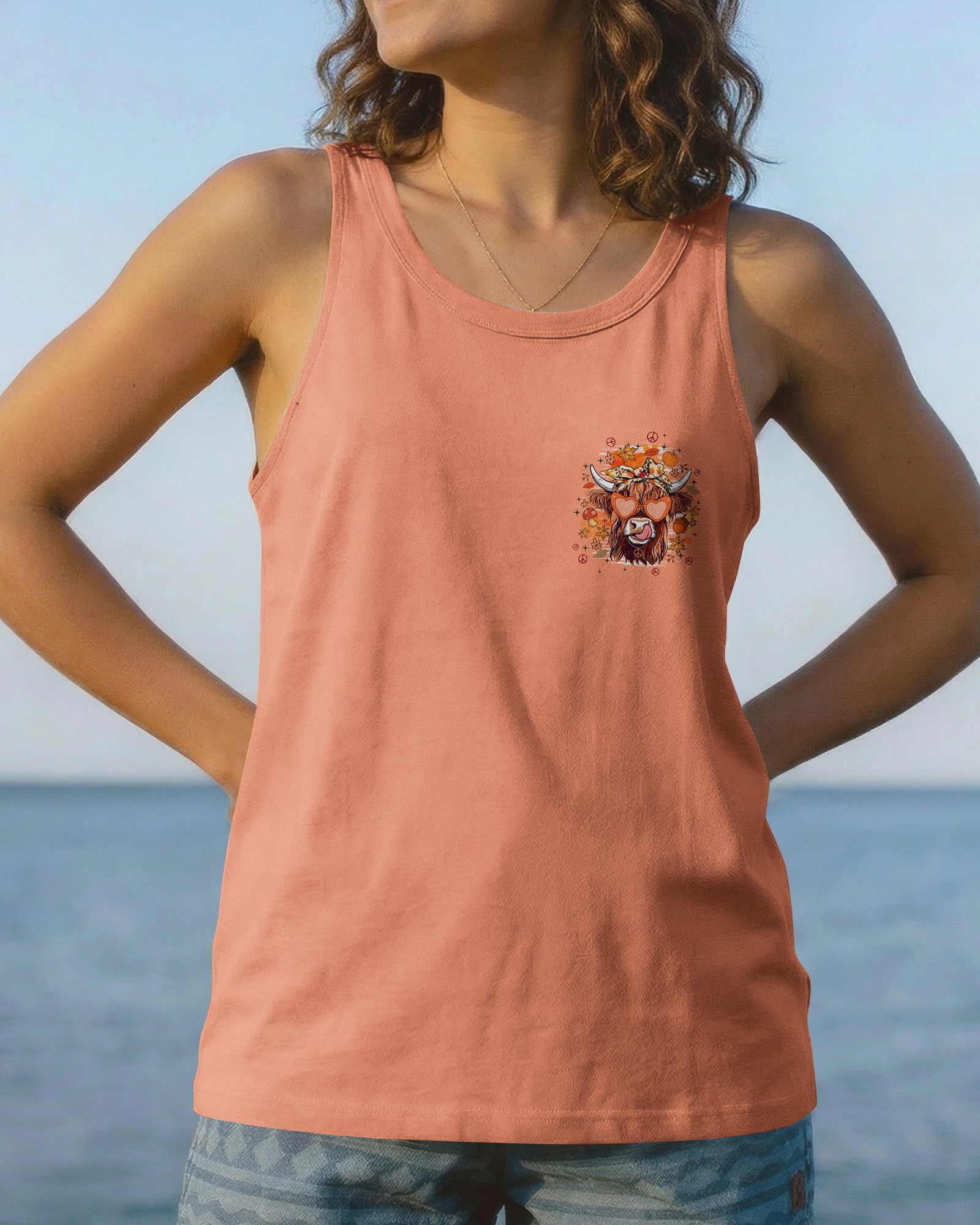 ALL THE GOOD ONES ARE A LITTLE CRAZY HIGHLAND COW ALL OVER PRINT - TYPQ0608261