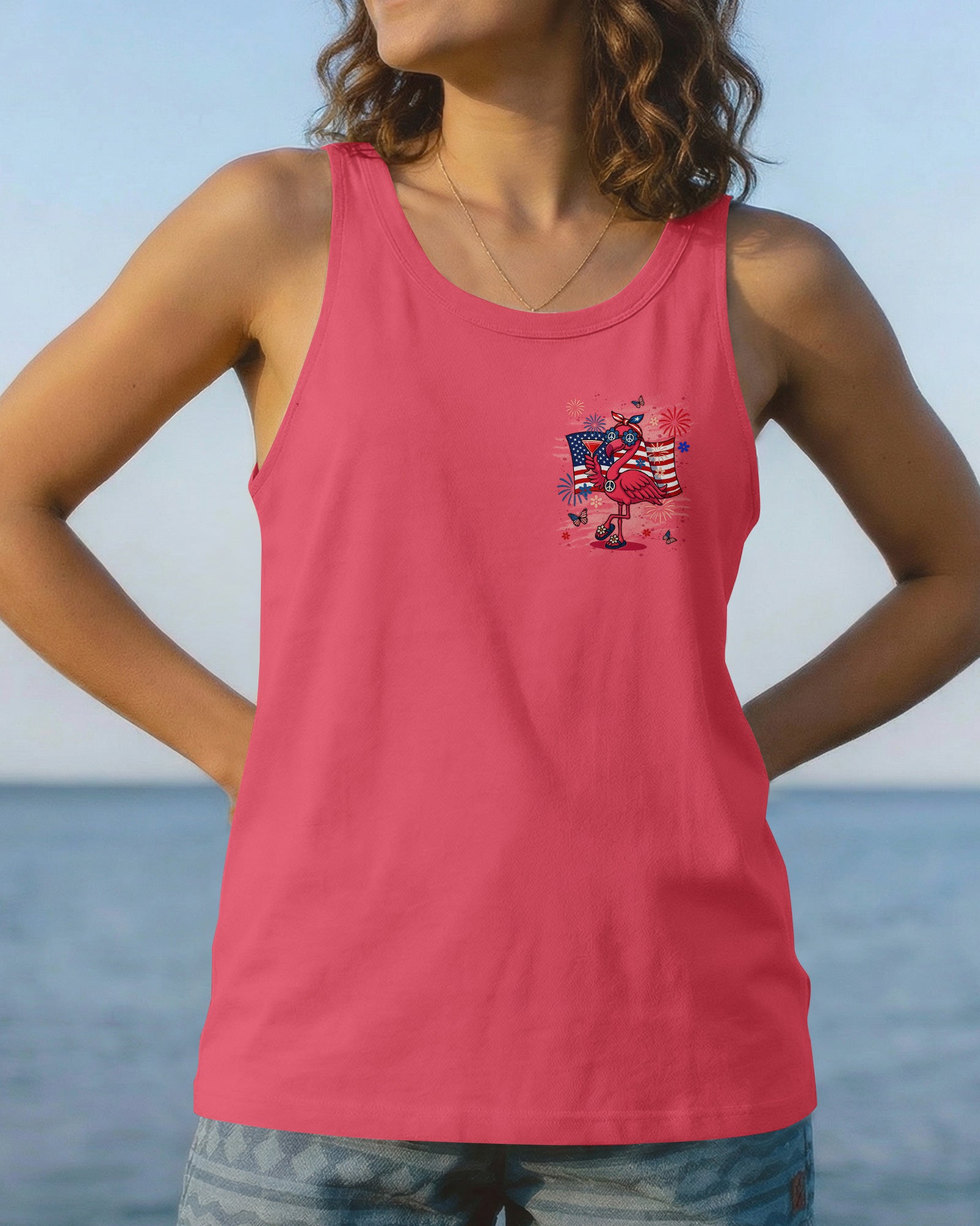 PRETTY IN PINK FLAMINGO ALL OVER PRINT - TYLN3003262