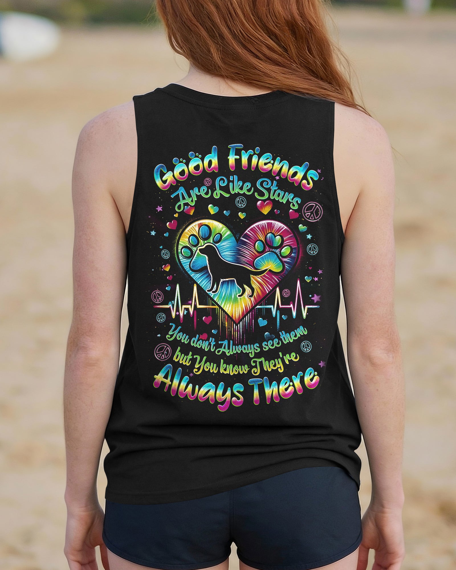 GOOD FRIENDS ARE LIKE STARS ALL OVER PRINT - TYQY0202263