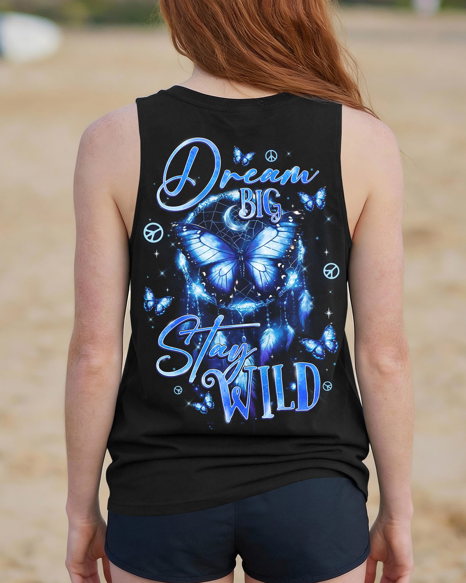 DREAM BIG STAY WILD BUTTERFLY ALL OVER PRINT  - TYTD0602251